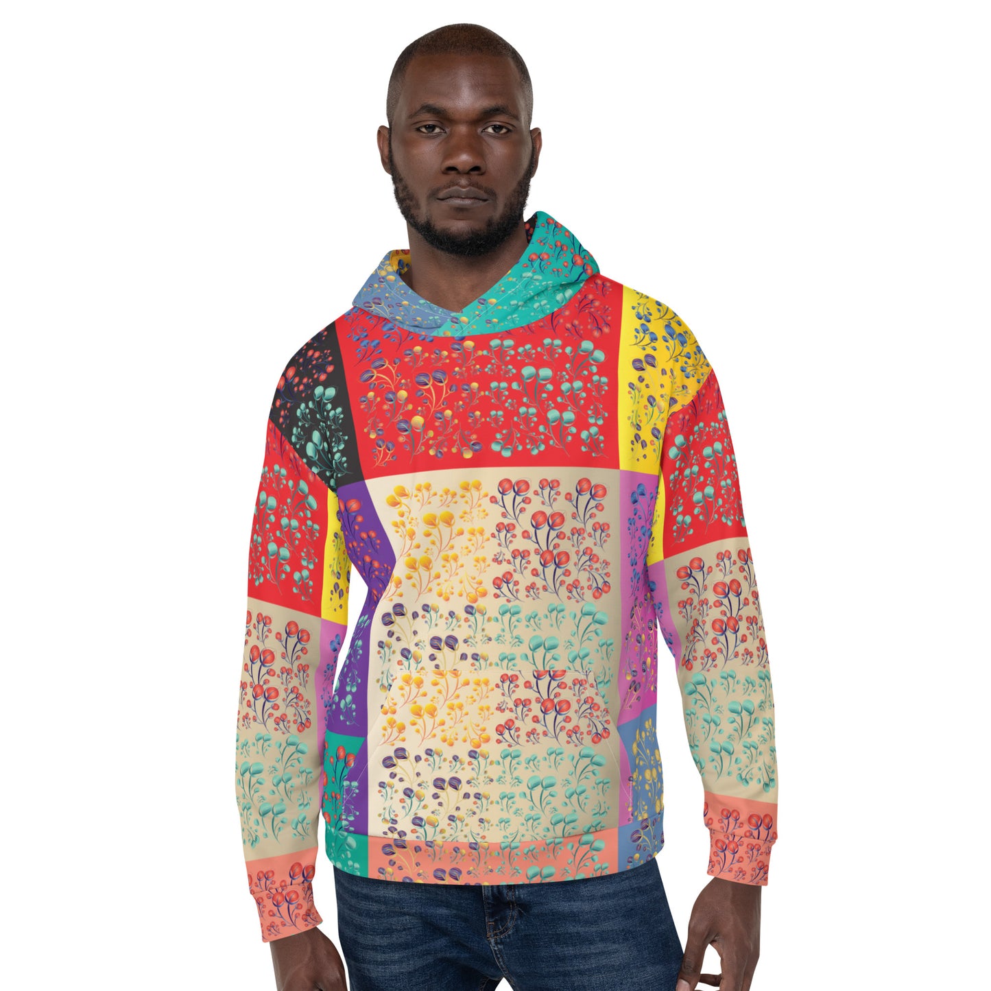 Unisex Hoodie Kukloso Melange de fleur Composite No 50 A - Free Shipping