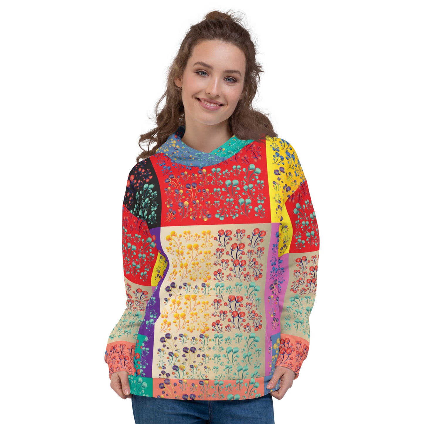 Unisex Hoodie Kukloso Melange de fleur Composite No 50 A - Free Shipping