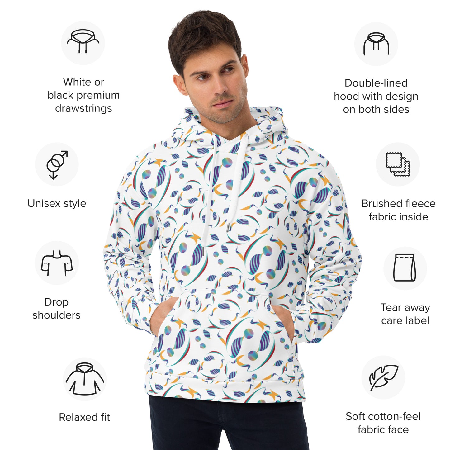 Unisex Hoodie Kukloso Whimsical No 80 D - Free Shipping