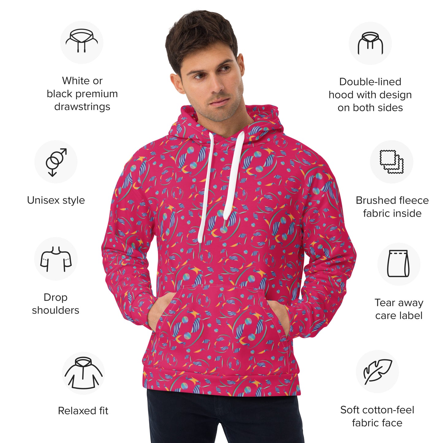 Unisex Hoodie Kukloso Whimsical No 80 A - Free Shipping