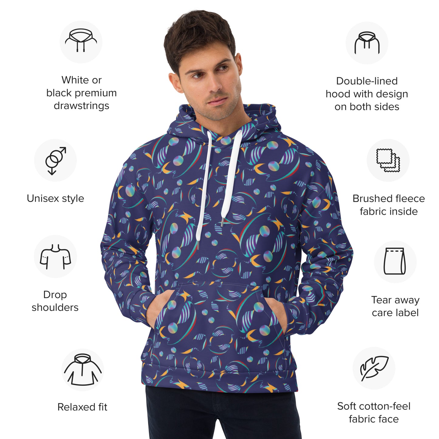 Unisex Hoodie Kukloso Whimsical No 80 E - Free Shipping