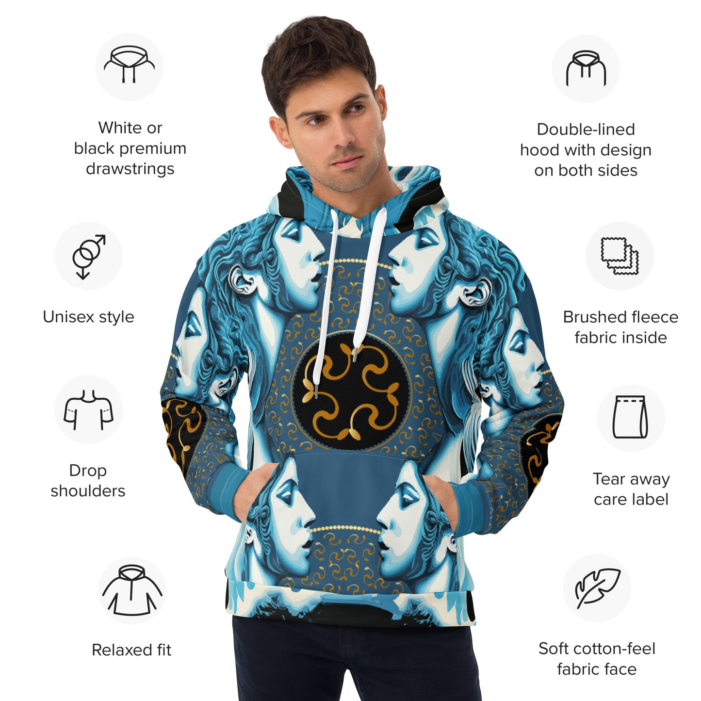 Unisex Hoodie Kukloso Siren of The Sea No 2 - Free Shipping
