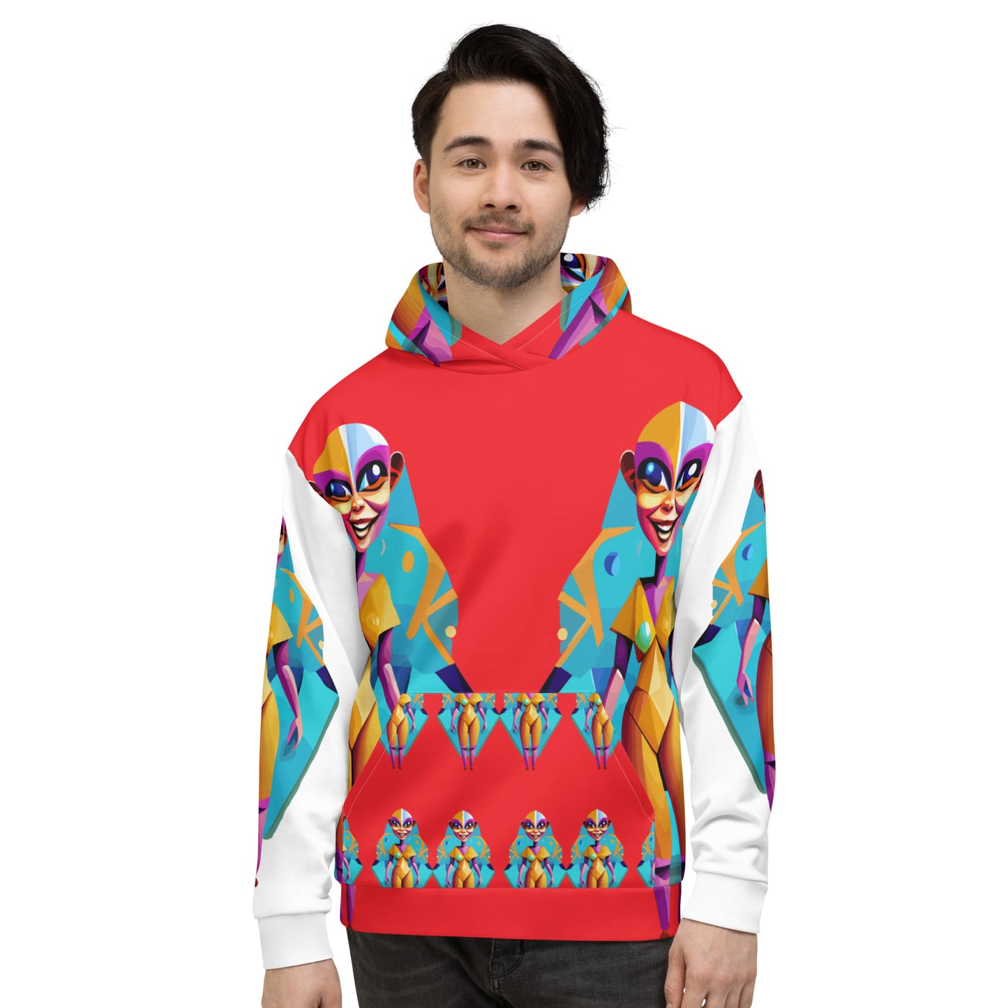 Unisex Hoodie Kukloso Space Faces No 4 - Free Shipping