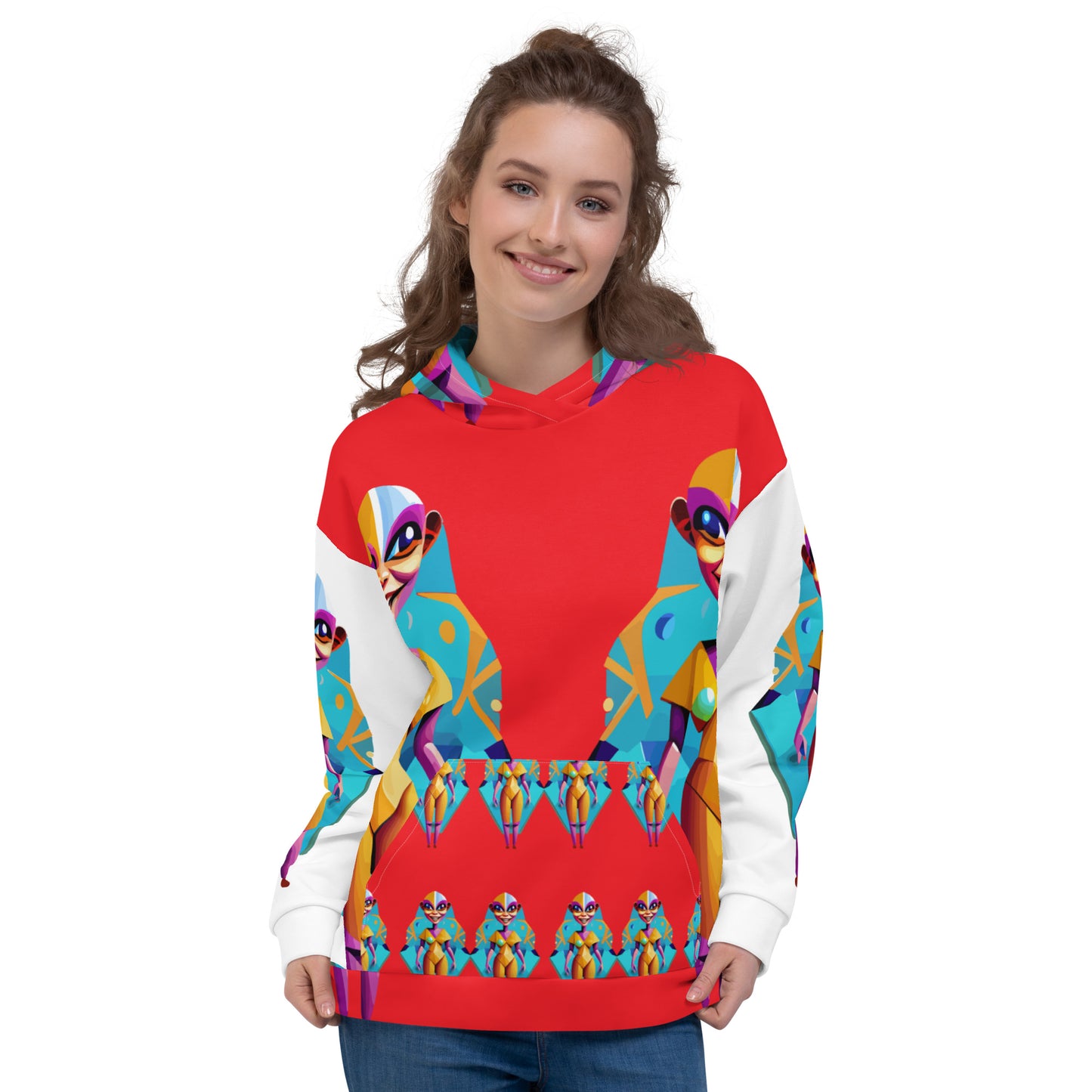 Unisex Hoodie Kukloso Space Faces No 4 - Free Shipping