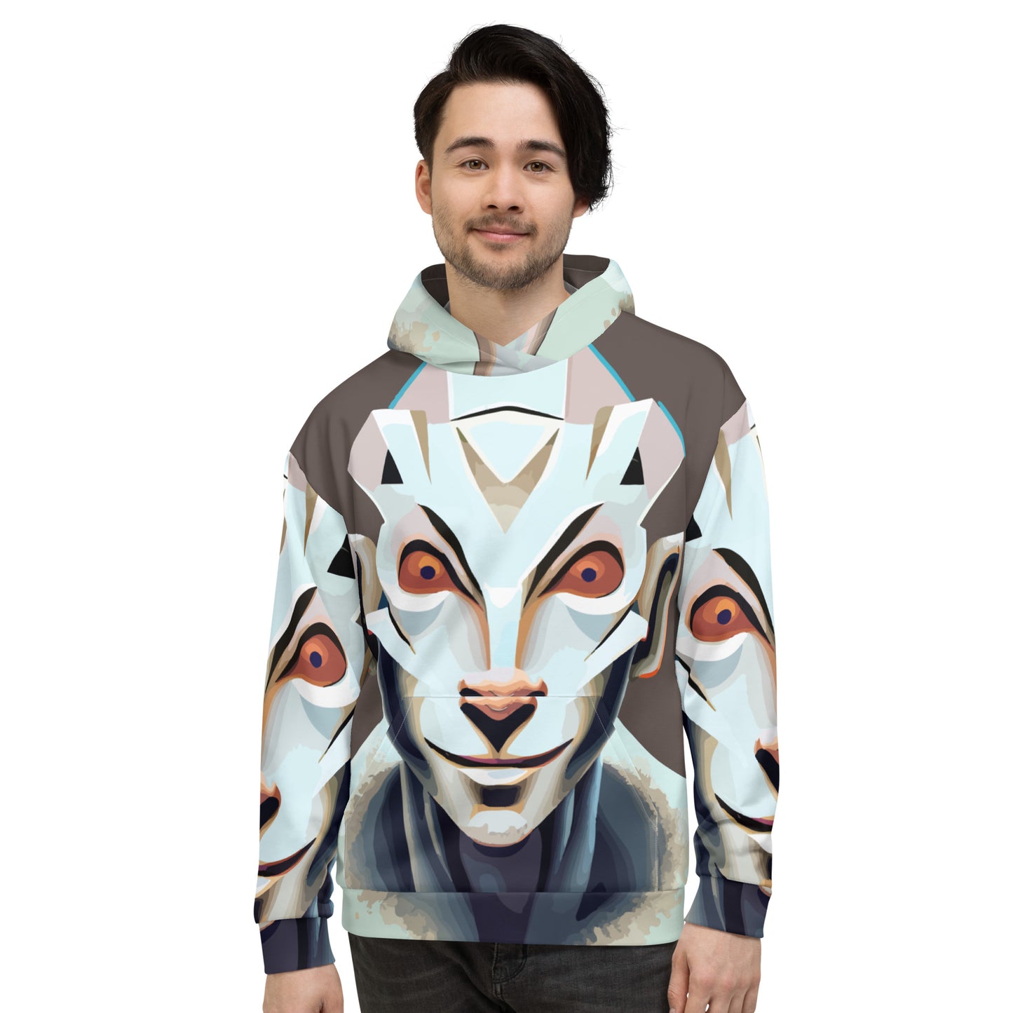 Unisex Hoodie Kukloso Space Faces No 3 - Free Shipping