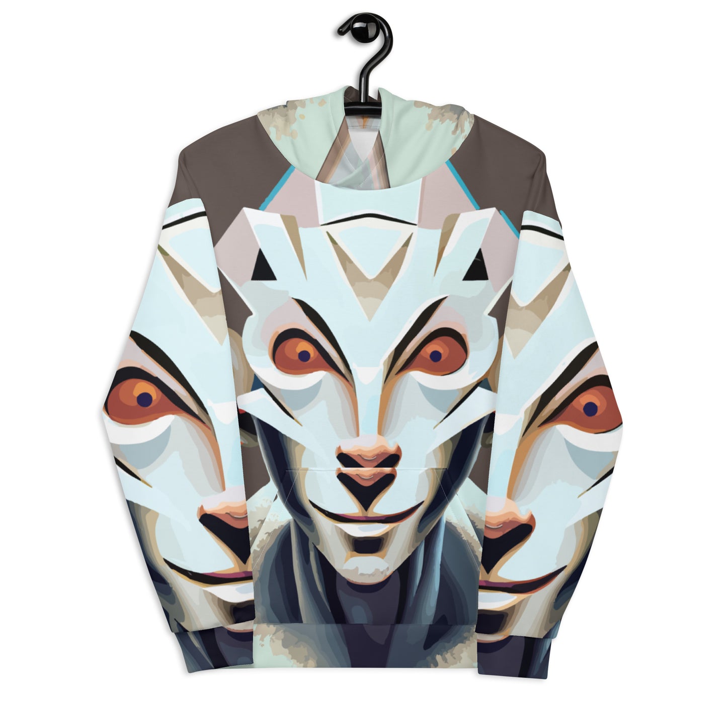 Unisex Hoodie Kukloso Space Faces No 3 - Free Shipping
