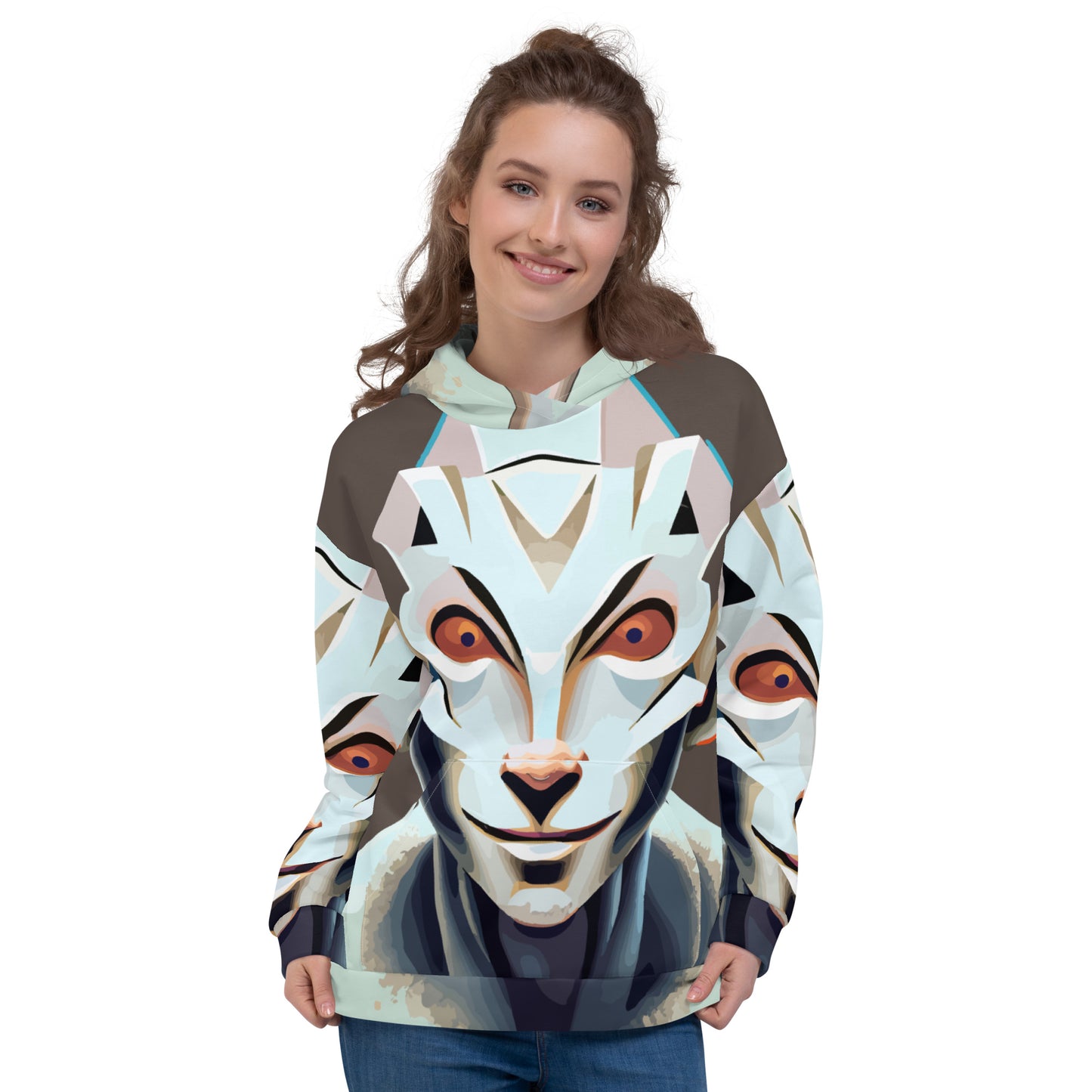 Unisex Hoodie Kukloso Space Faces No 3 - Free Shipping
