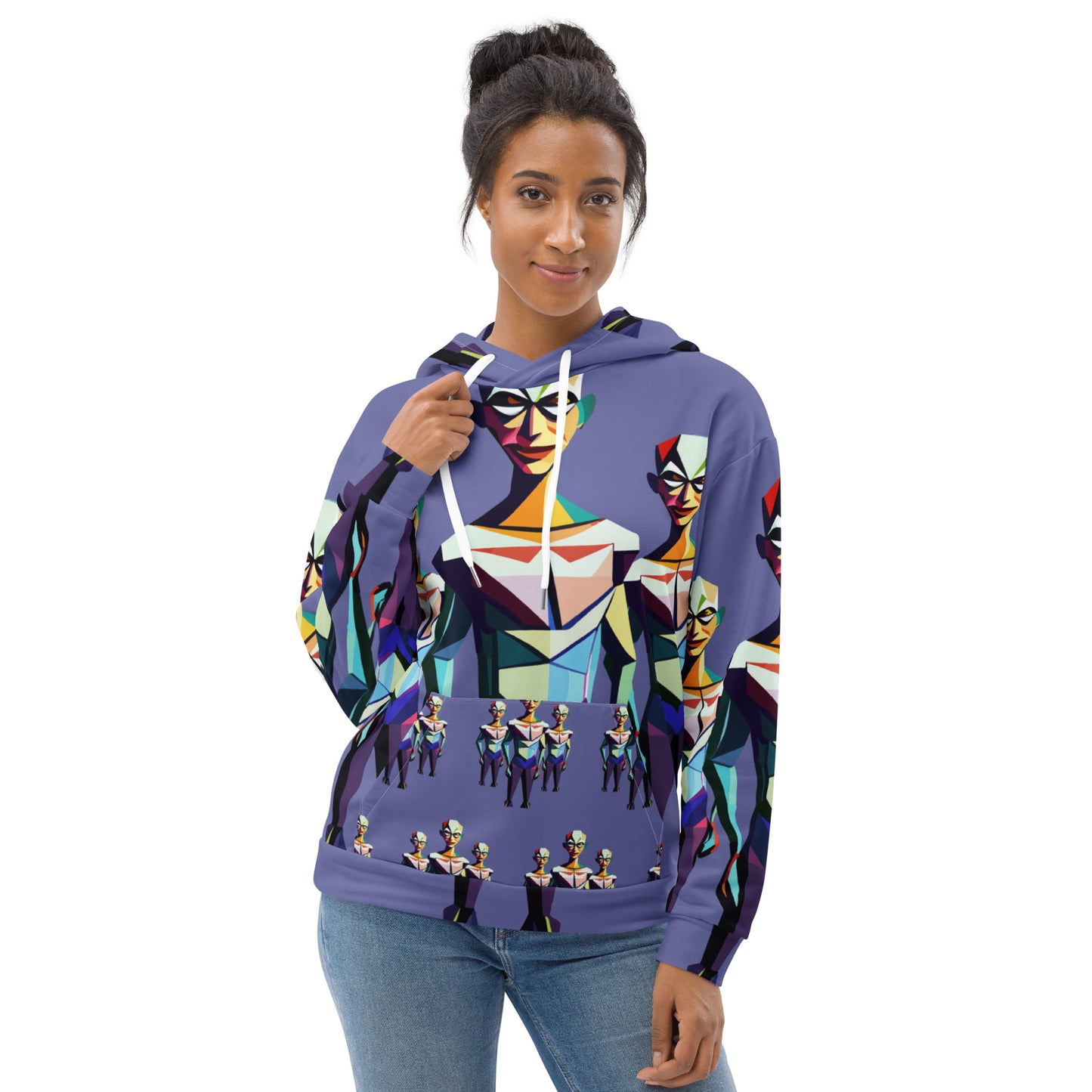 Unisex Hoodie Kukloso Space Faces No 2 - Free Shipping