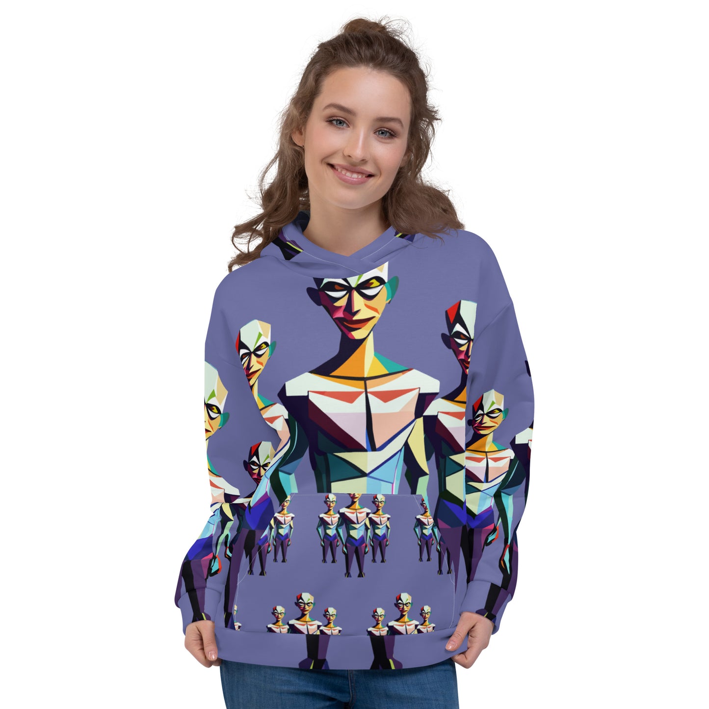 Unisex Hoodie Kukloso Space Faces No 2 - Free Shipping