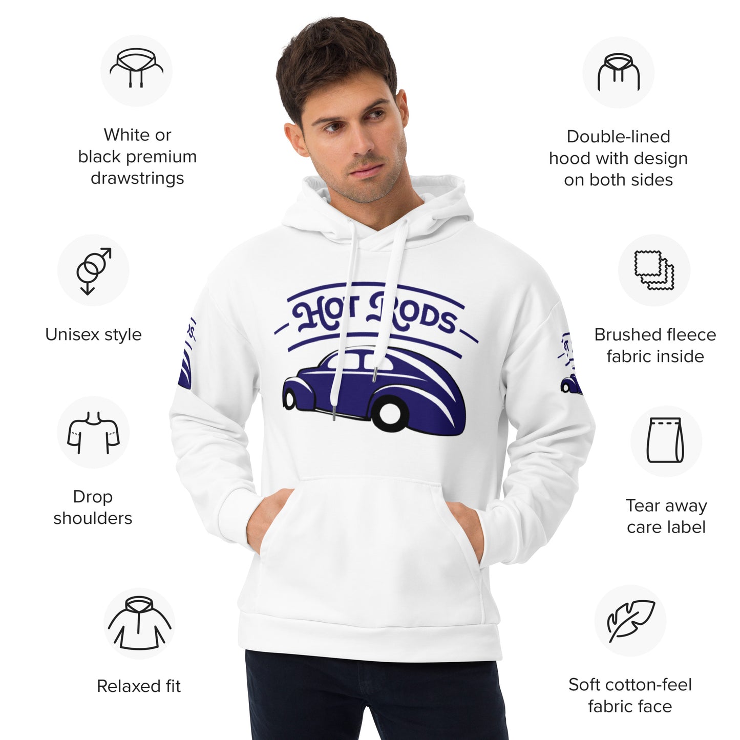 Unisex Hoodie Kukloso Hot Rods - Free Shipping