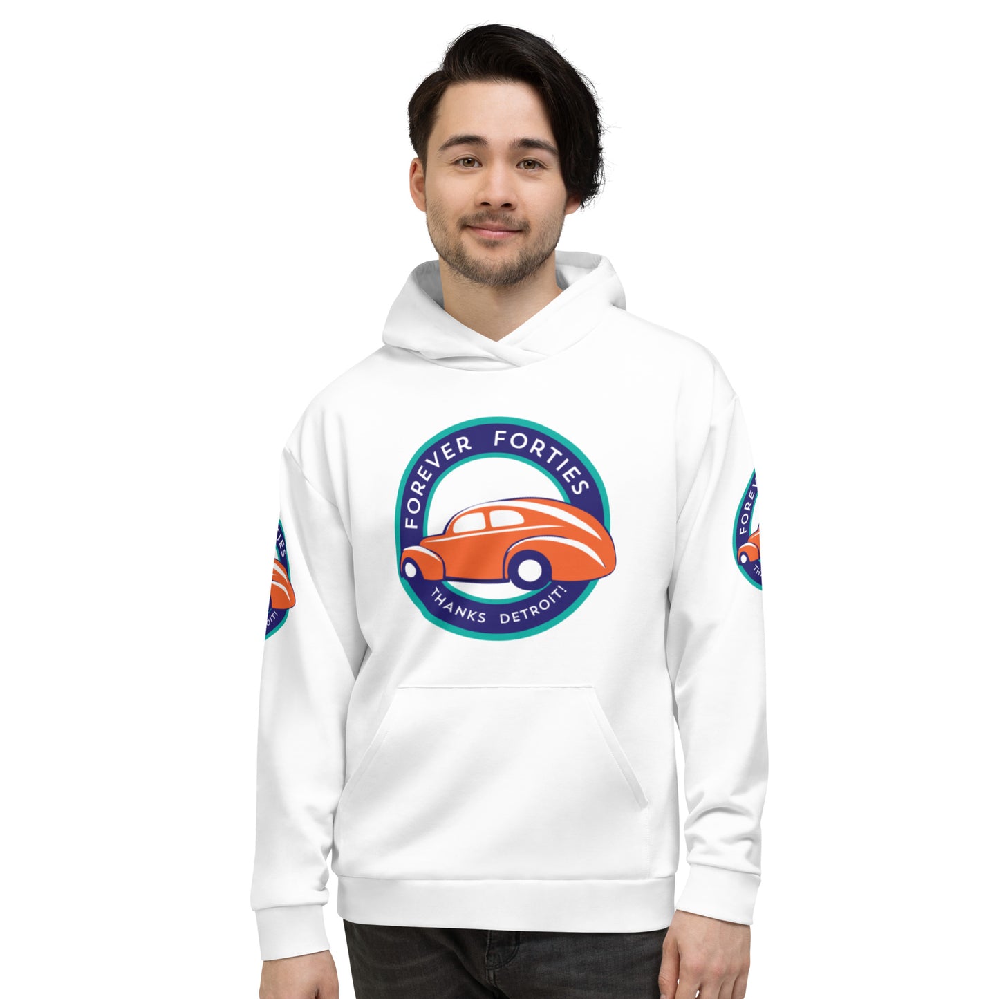 Unisex Hoodie Kukloso Forever Forties "Thanks Detroit" - Free Shipping