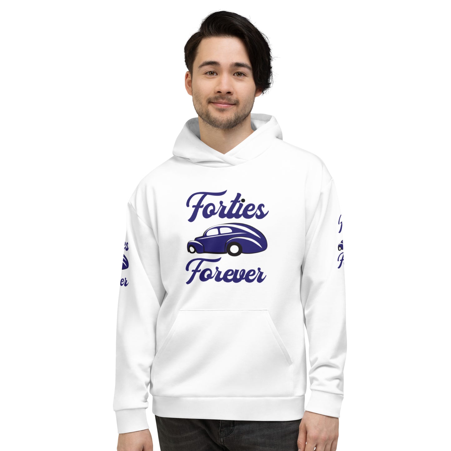Unisex Hoodie Kukloso Forties Forever Navy - Free Shipping