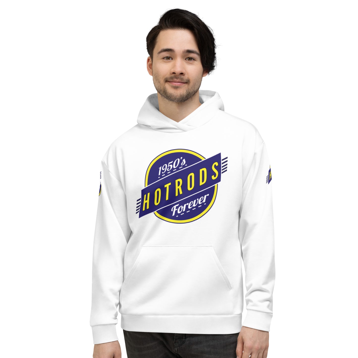 Unisex Hoodie Kukloso 1950's Hot Rods Forever No 2 - Free Shipping
