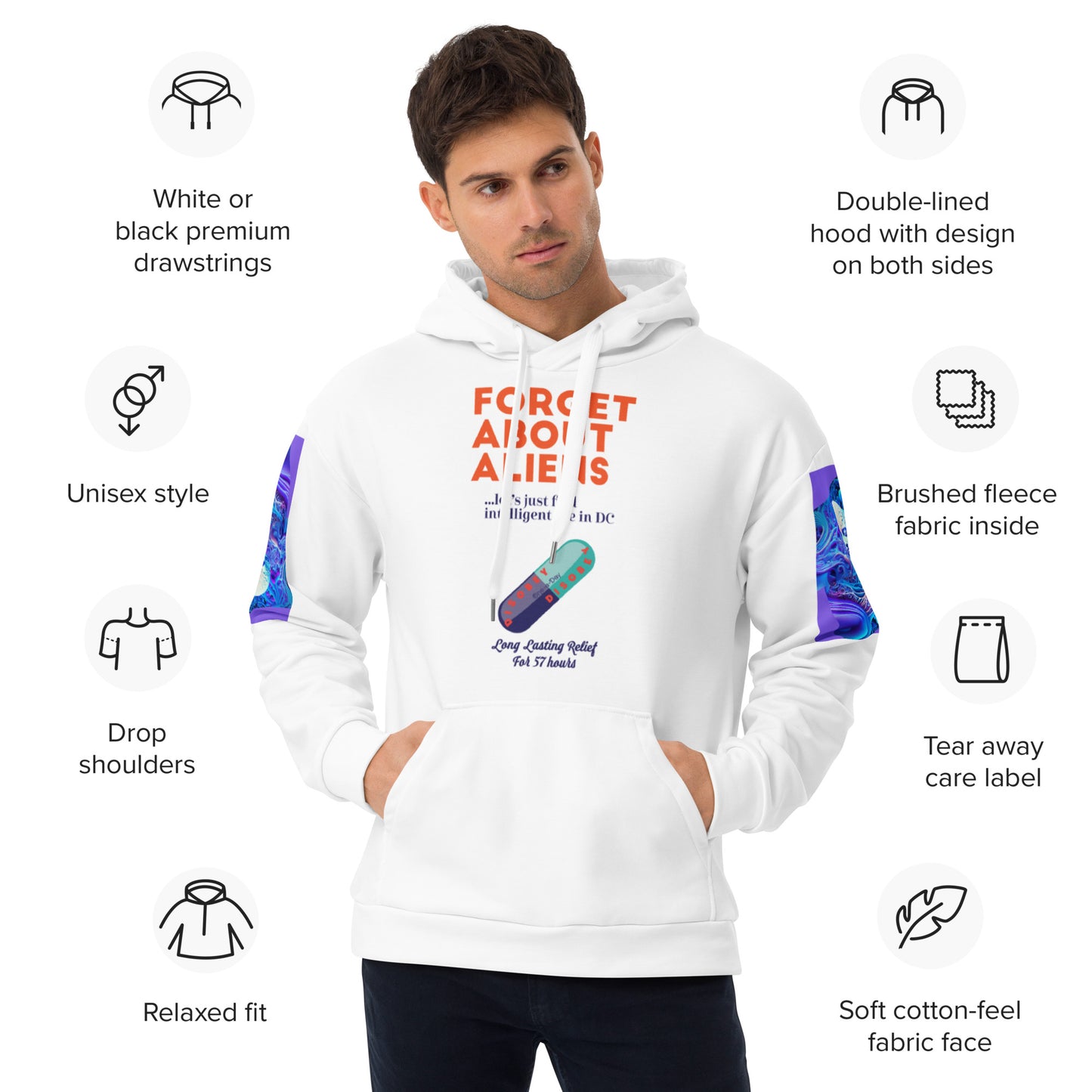 Unisex Hoodie Kukloso Intelligent Life in DC...? - Free Shipping