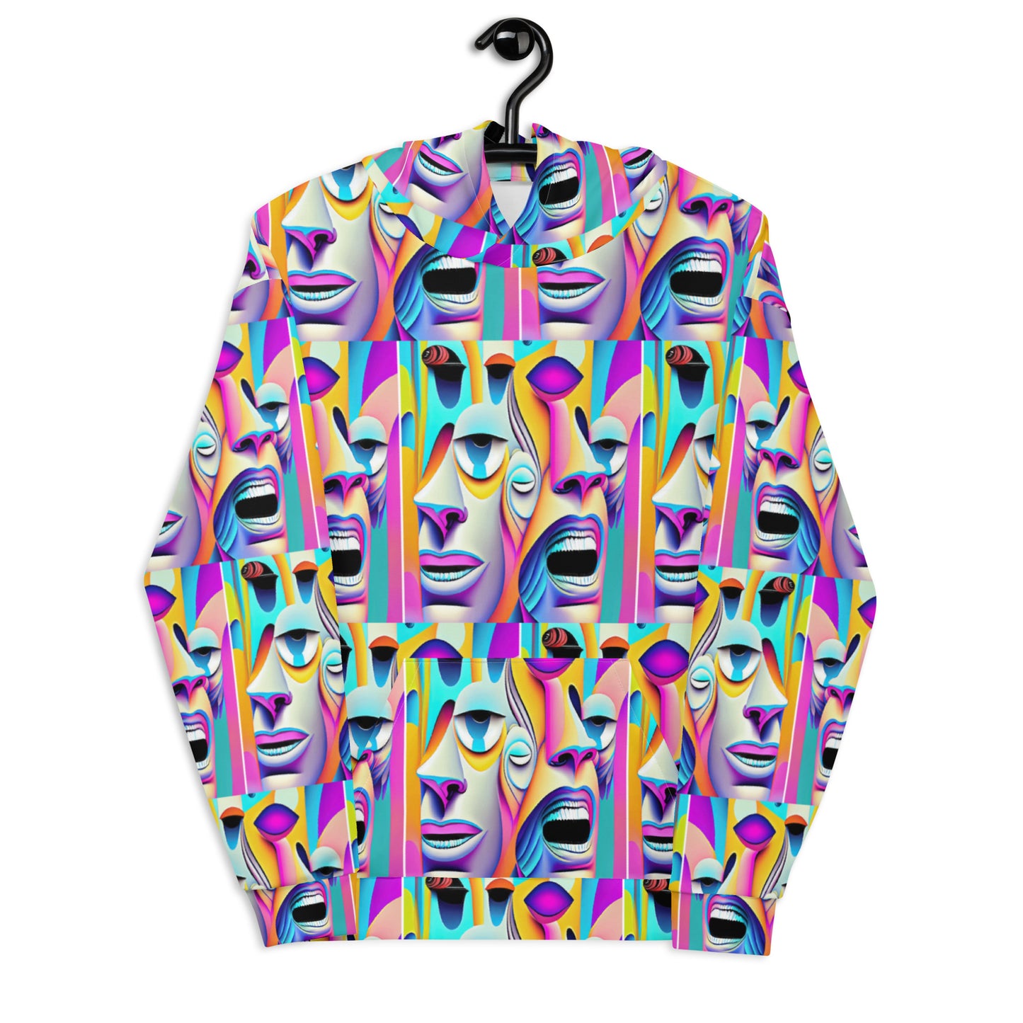 Unisex Hoodie Kukloso Space Faces No 7 - Free Shipping