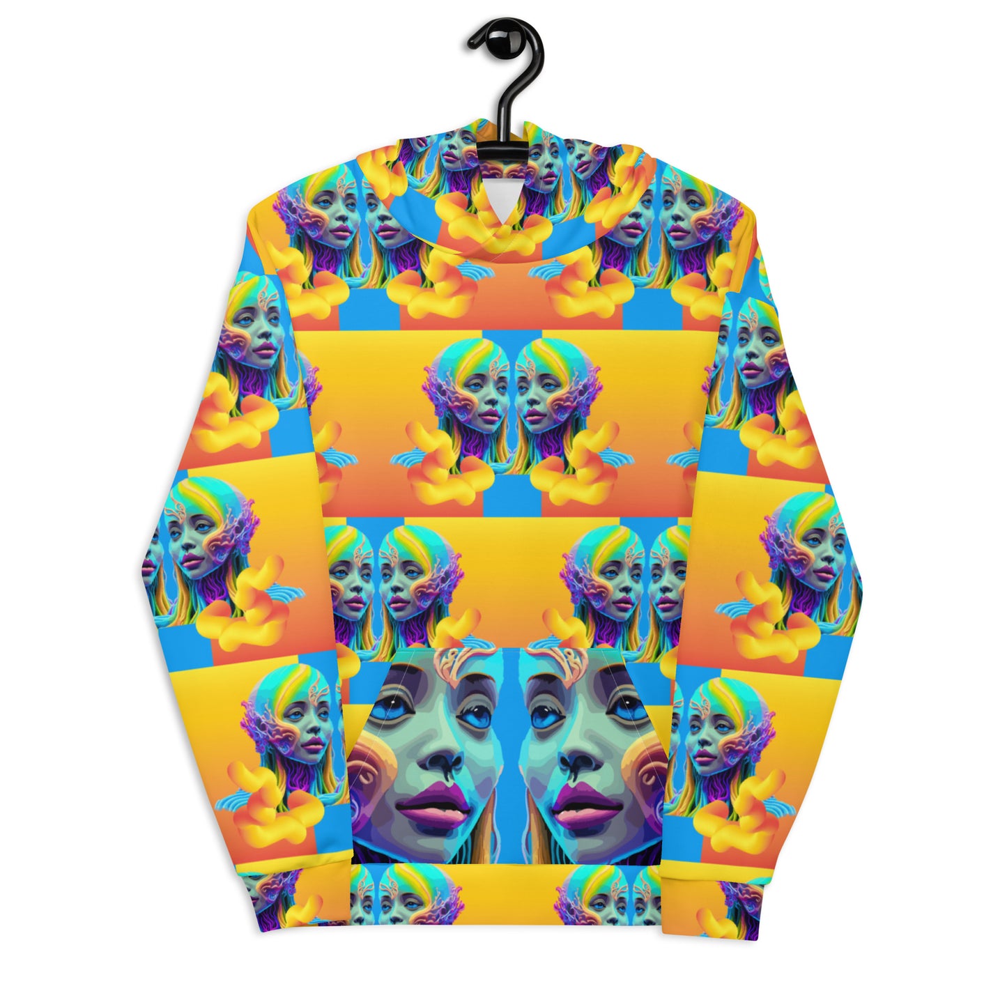 Unisex Hoodie Kukloso Space Faces No 17 - Free Shipping