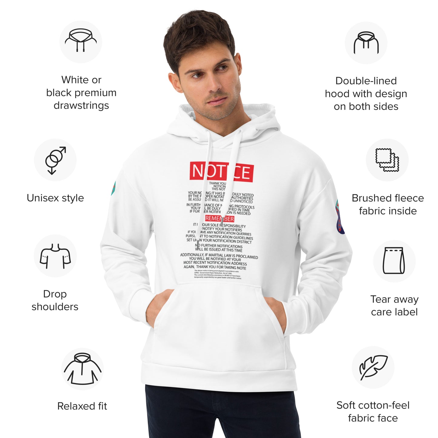 Unisex Hoodie Kukloso Noto Bene 'Take Note'- Free Shipping