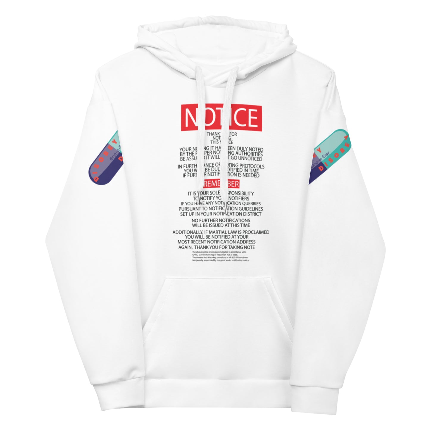 Unisex Hoodie Kukloso Noto Bene 'Take Note'- Free Shipping
