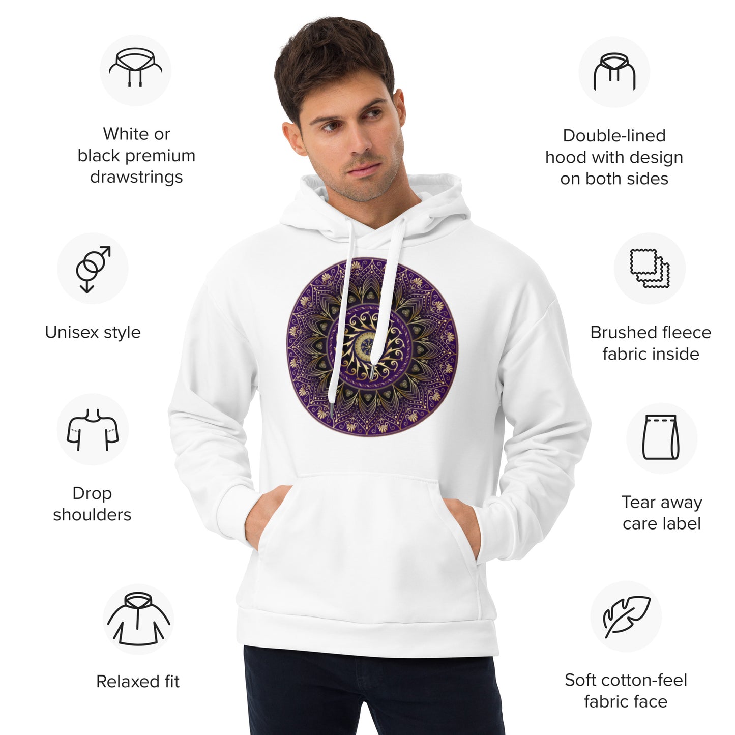 Unisex Hoodie Kukloso Circumplexical No 4006 - Free Shipping
