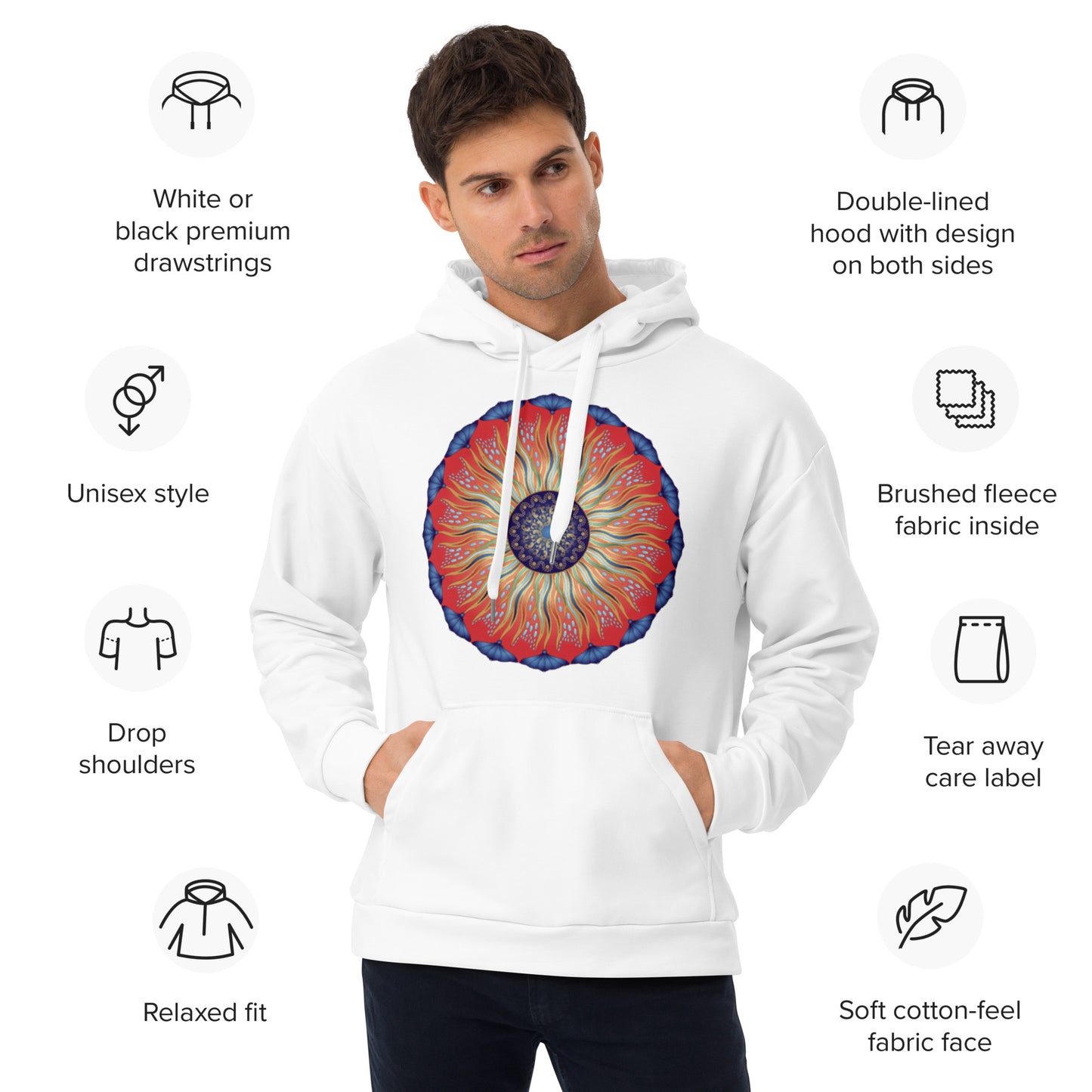 Unisex Hoodie Kukloso Circularium No 2627 - Free Shipping