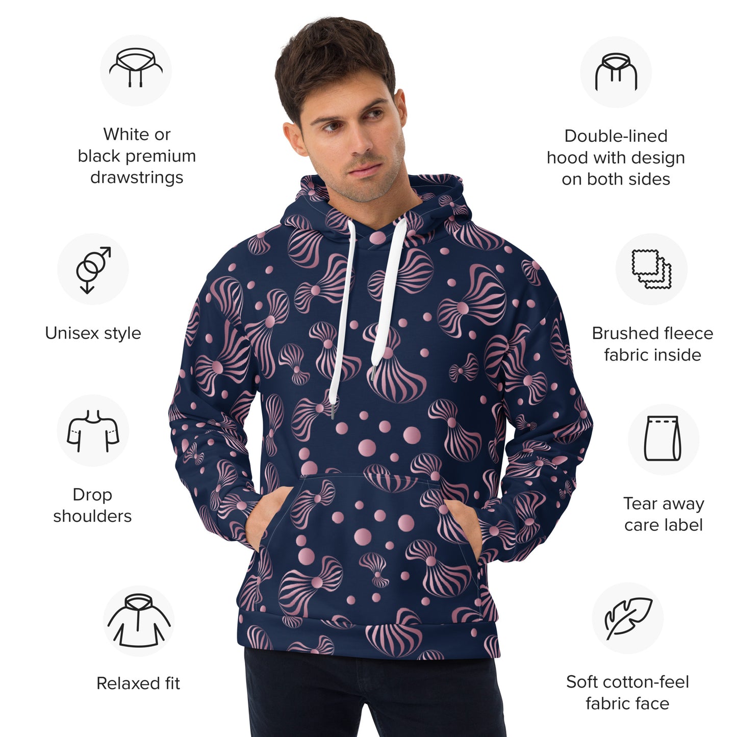 Unisex Hoodie Kukloso Whimsical No 90 - Free Shipping