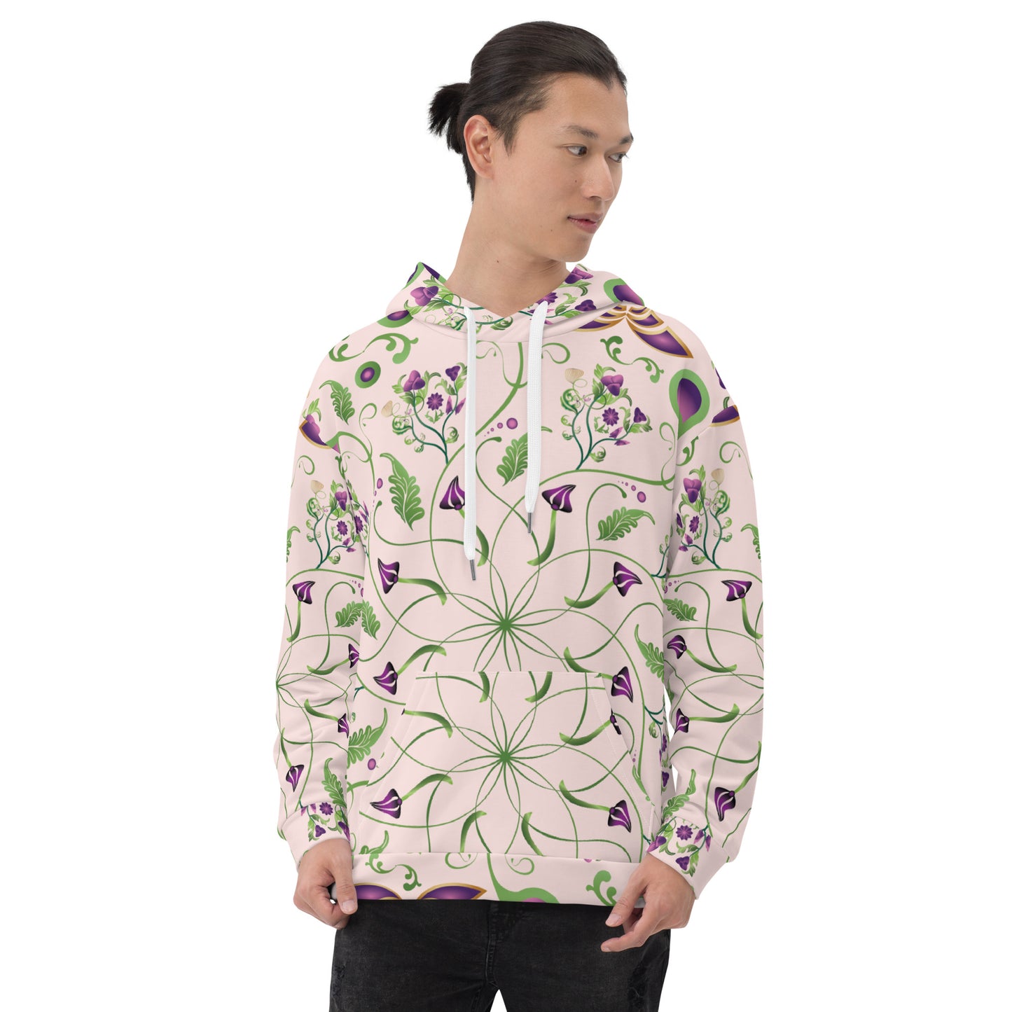 Unisex Hoodie Kukloso Melange de fleur No 6 A - Free Shipping