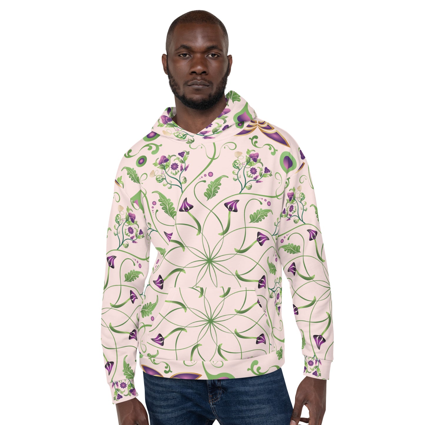 Unisex Hoodie Kukloso Melange de fleur No 6 A - Free Shipping