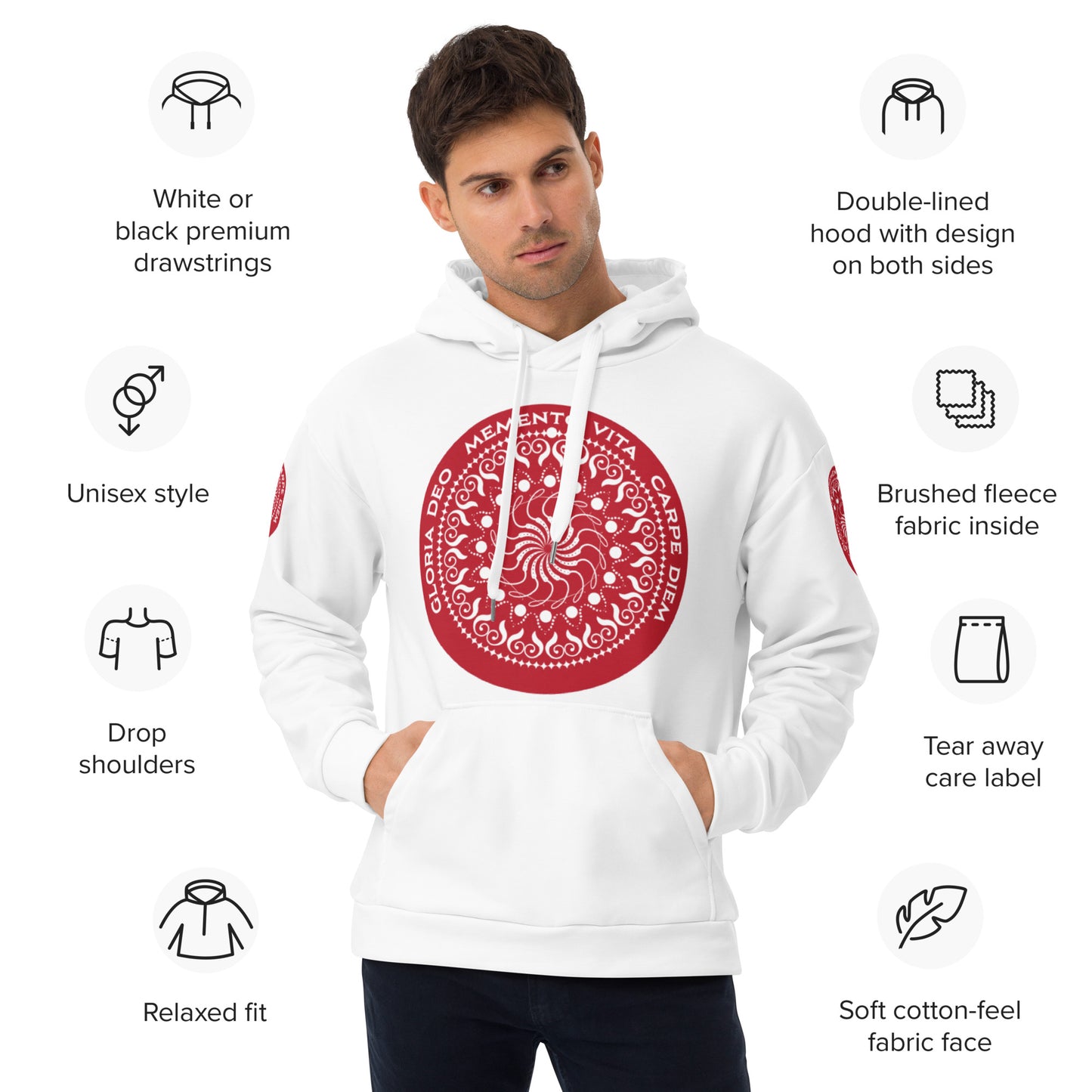 Unisex Hoodie Kukloso Memento Vita No 5 - Free Shipping