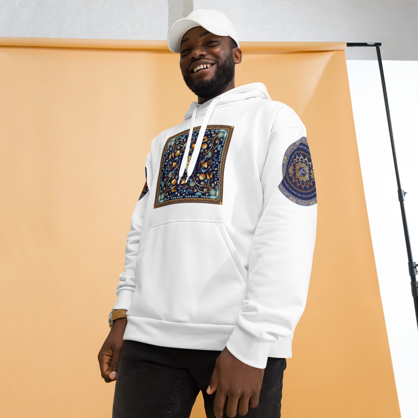 Unisex Hoodie Kukloso ISH Christogram I Am The One on White - Free Shipping