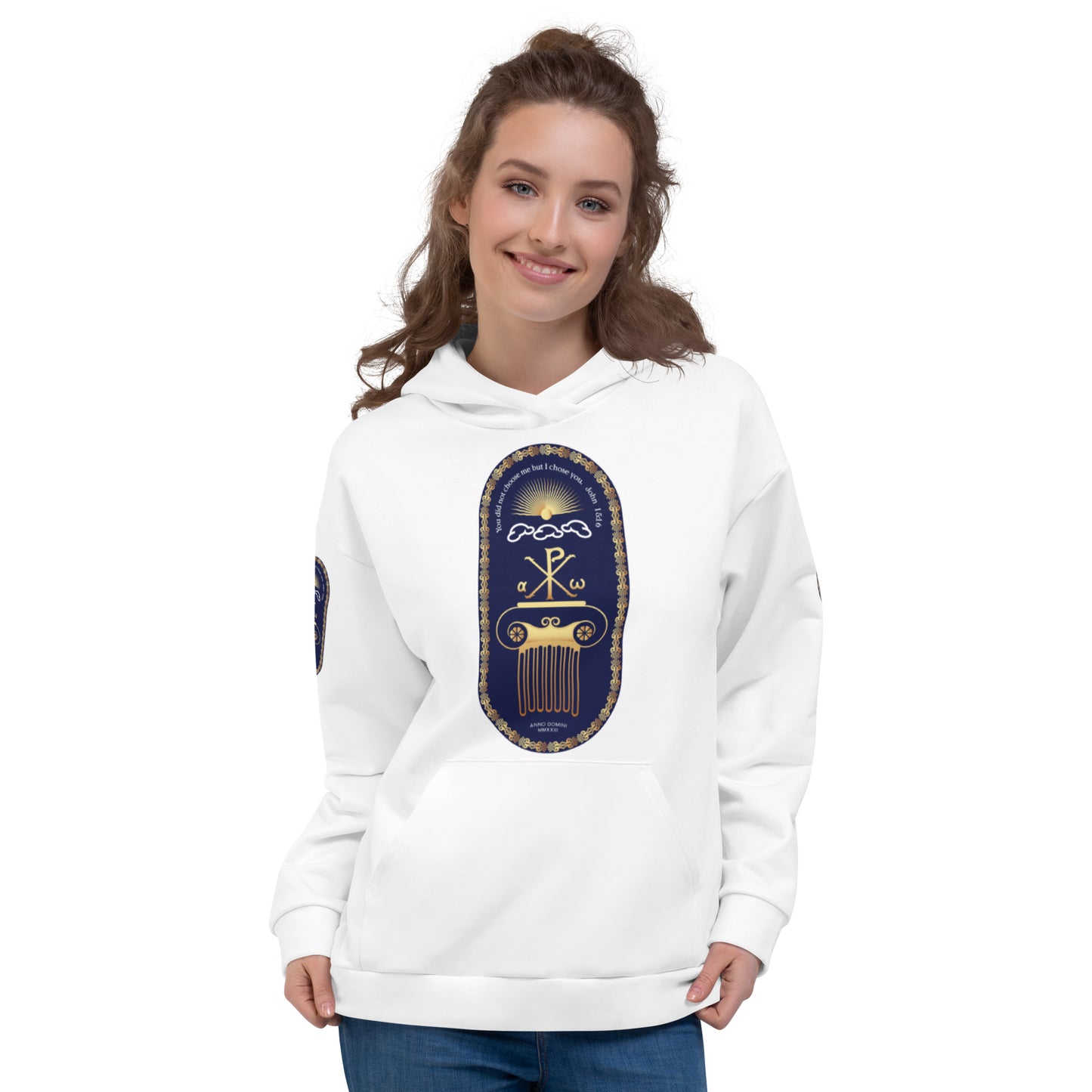 Unisex Hoodie Kukloso John 15:16 White - Free Shipping