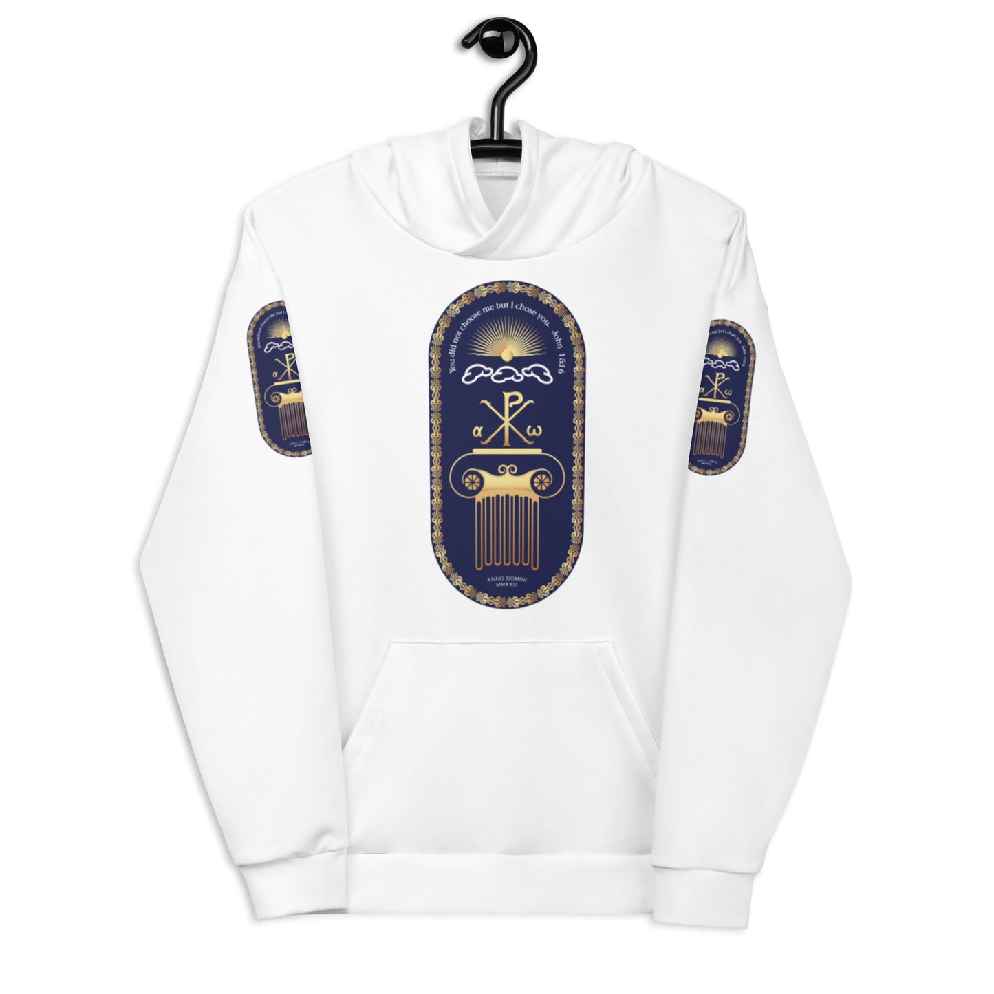 Unisex Hoodie Kukloso John 15:16 White - Free Shipping