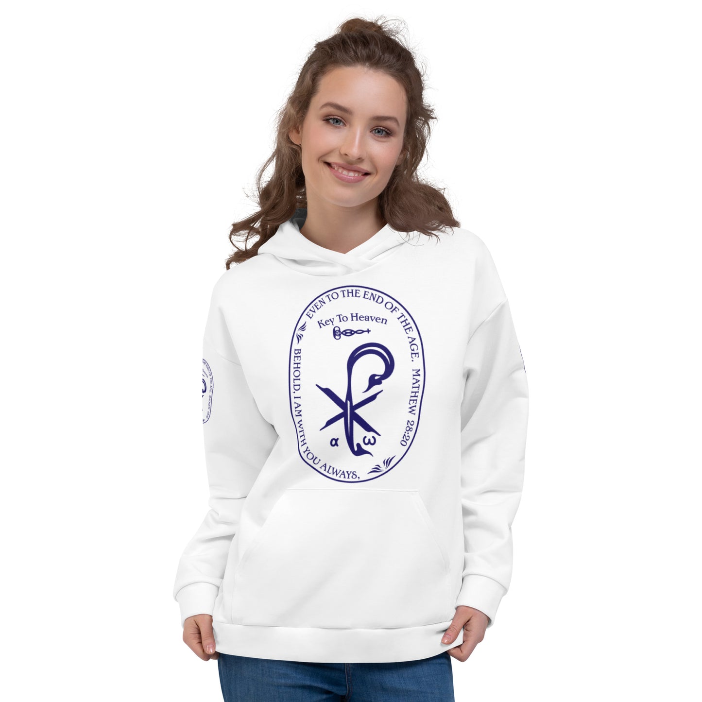 Unisex Hoodie Kukloso Matthew 28:20 White - Free Shipping