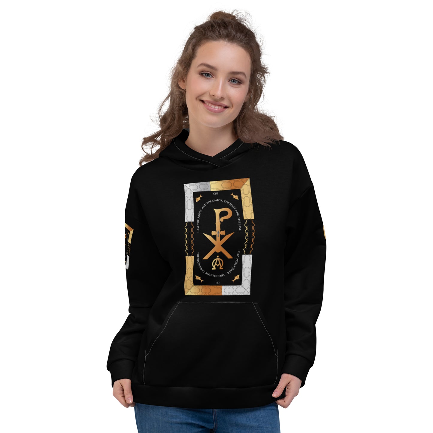 Unisex Hoodie Kukloso Revelation 22:13 Black - Free Shipping