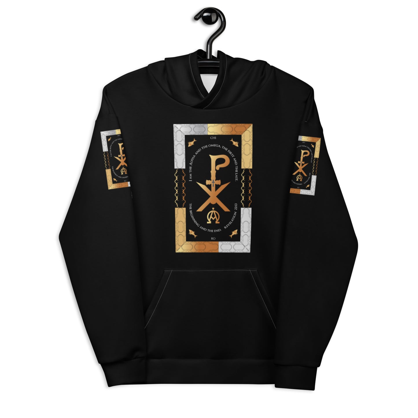 Unisex Hoodie Kukloso Revelation 22:13 Black - Free Shipping