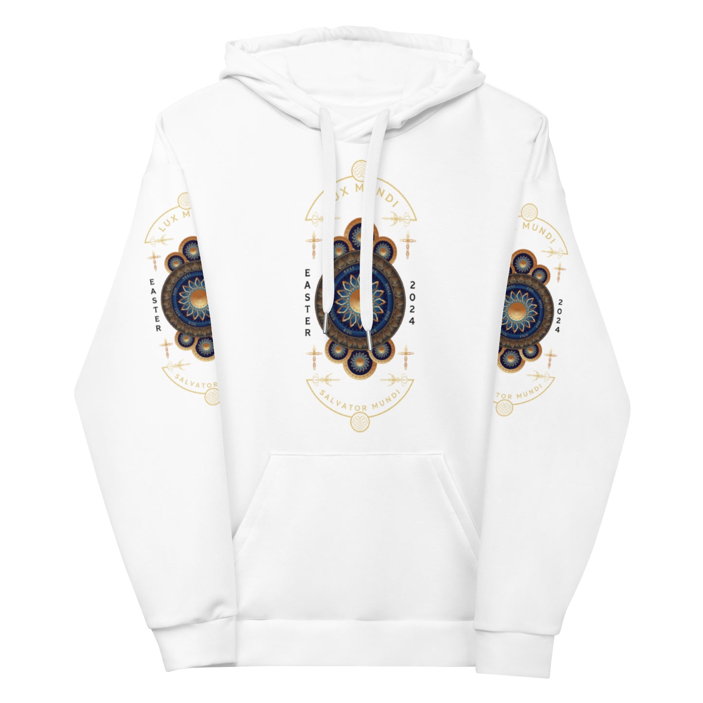 Unisex Hoodie Kukloso Lux Mundi, Salvator Mundi White - Free Shipping