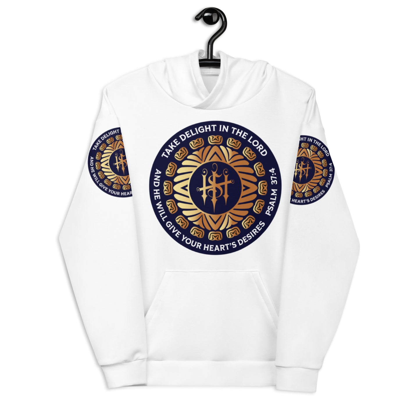 Unisex Hoodie Kukloso Psalm 37:4 White - Free Shipping