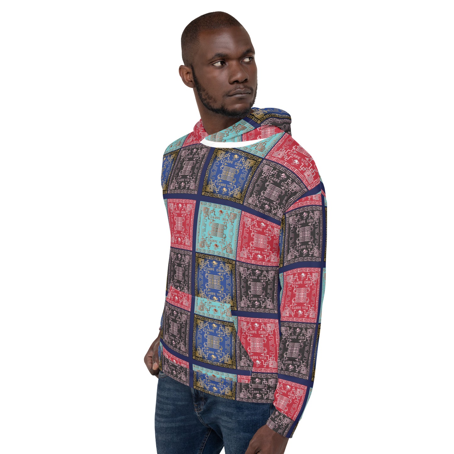 Unisex Hoodie Kukloso Greek Border No 50 No 1 - Free Shipping