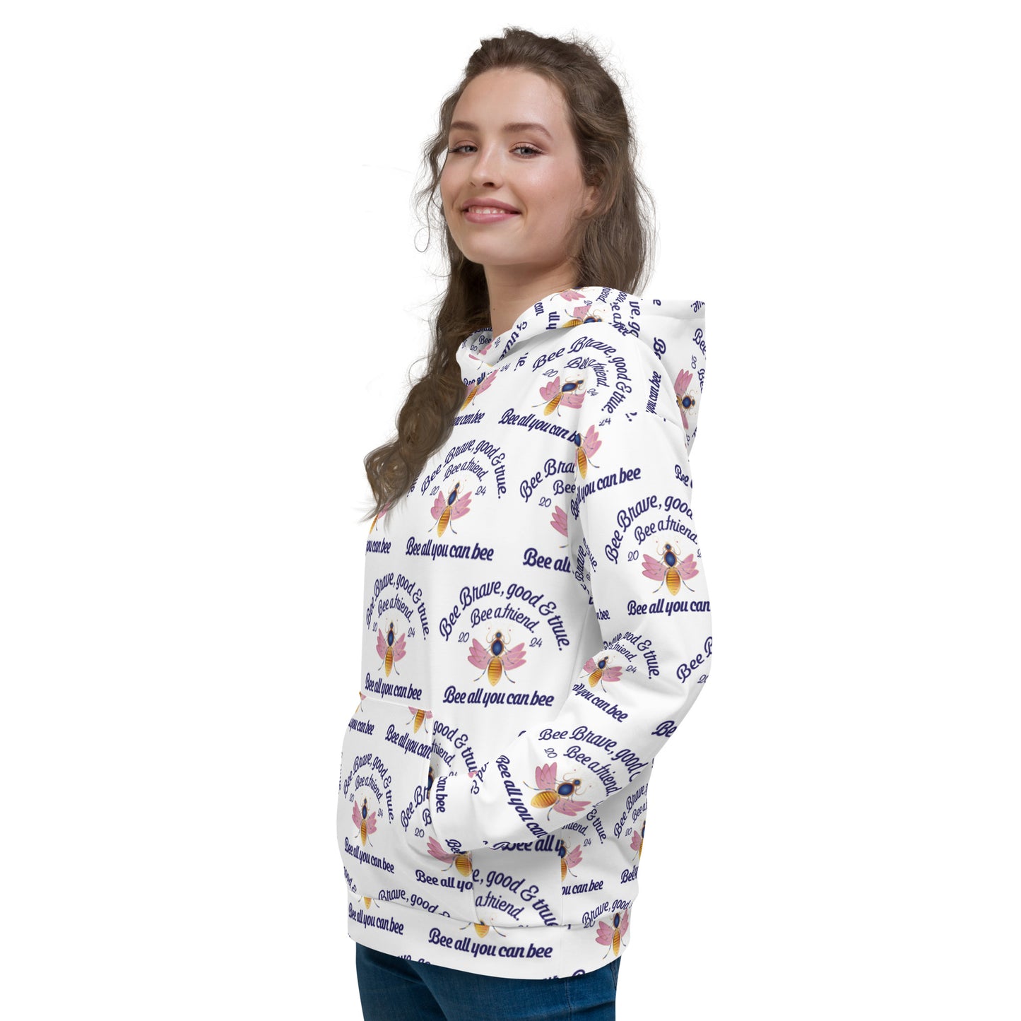 Unisex Hoodie Kukloso Bee Brave Good & True - free Shipping