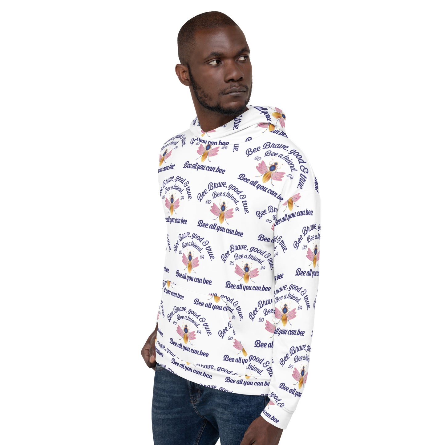 Unisex Hoodie Kukloso Bee Brave Good & True - free Shipping