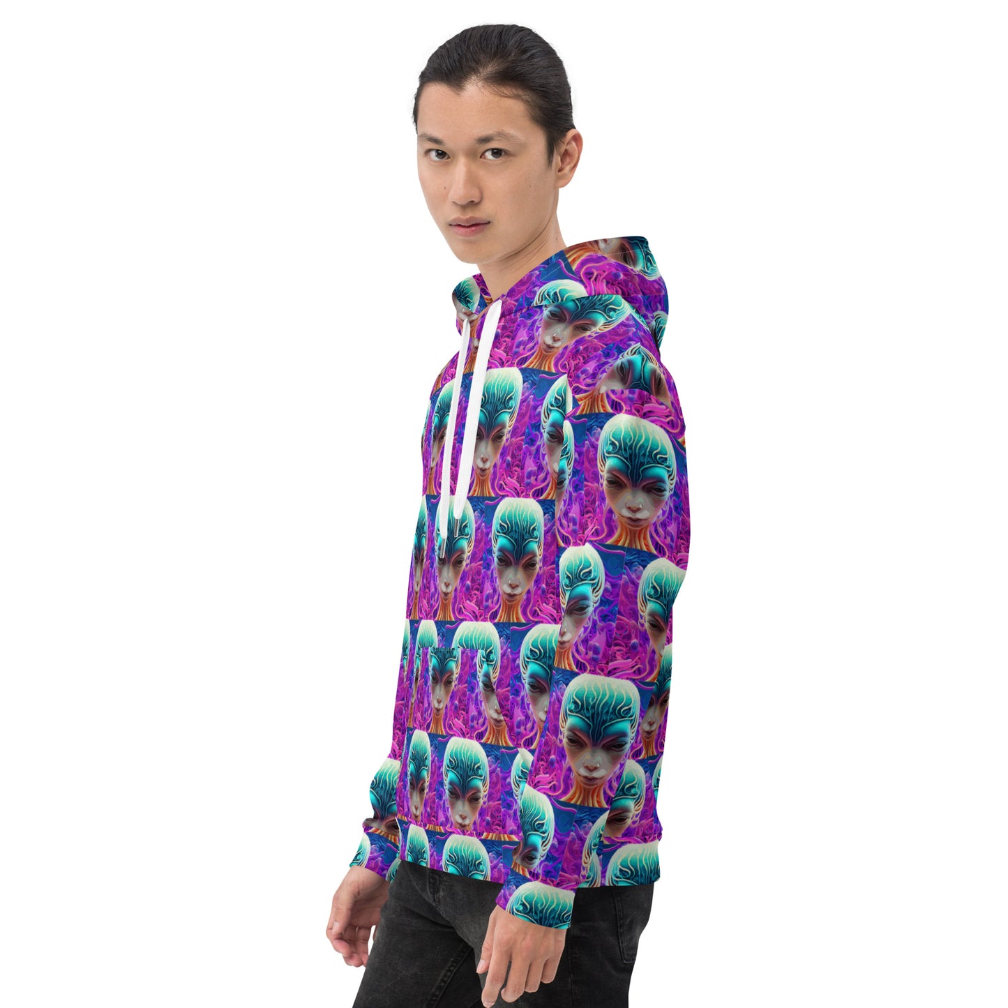 Unisex Hoodie Kukloso Space Faces No 70 - Free Shipping