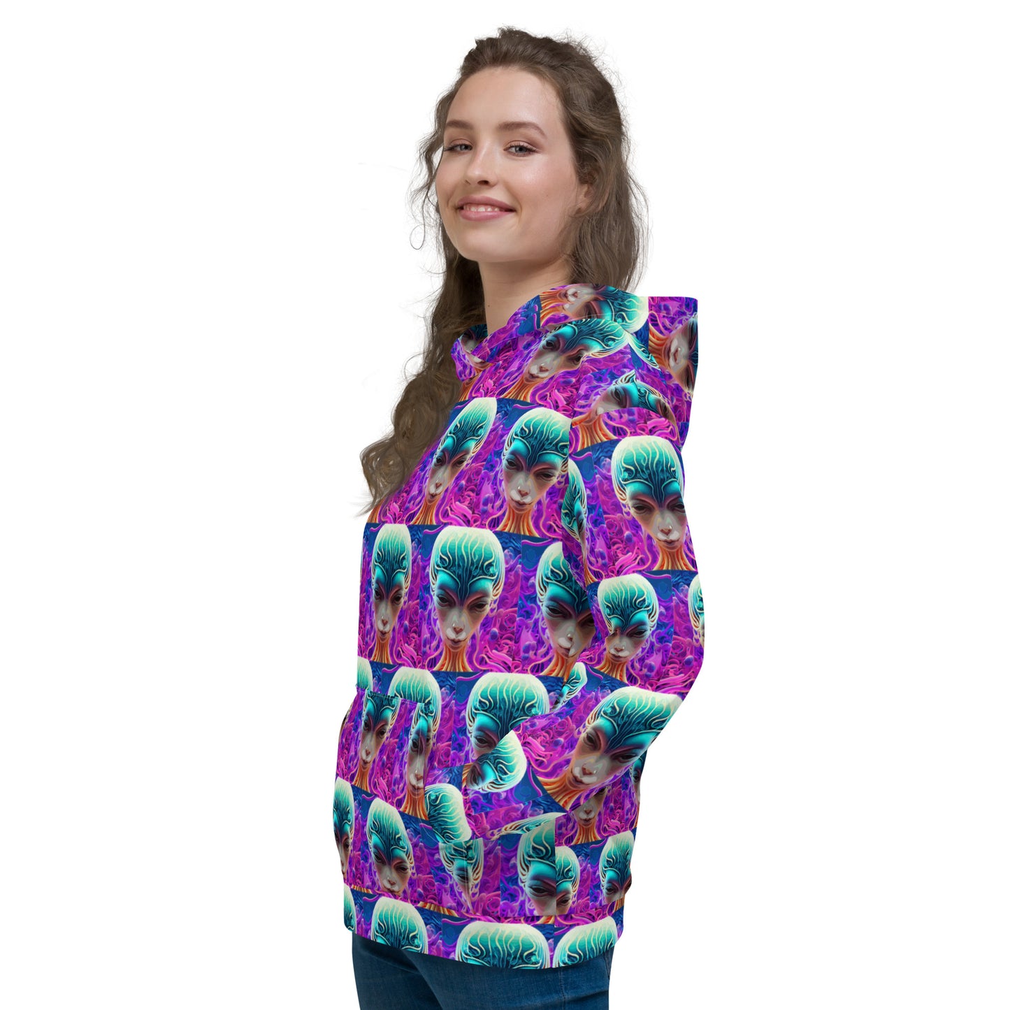 Unisex Hoodie Kukloso Space Faces No 70 - Free Shipping