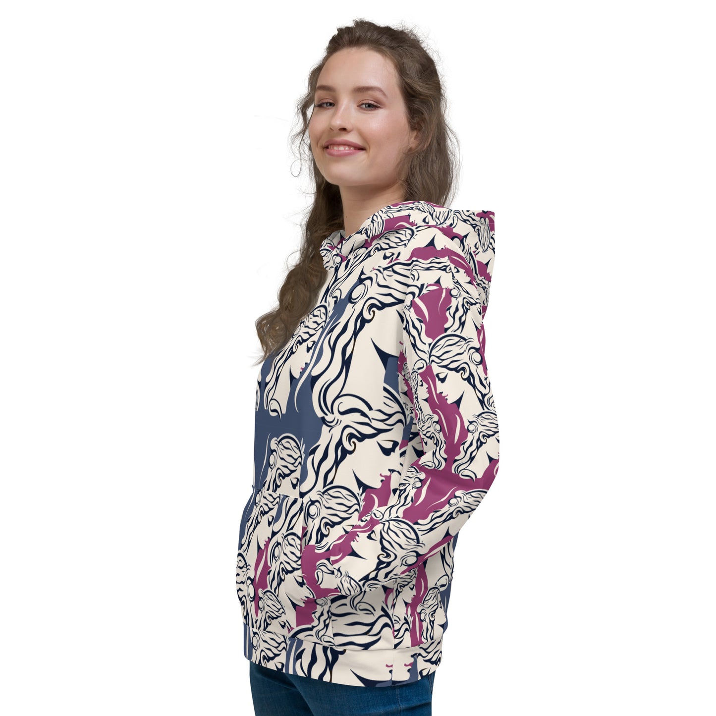 Unisex Hoodie Kukloso Greek Woman No 3 - Free Shipping
