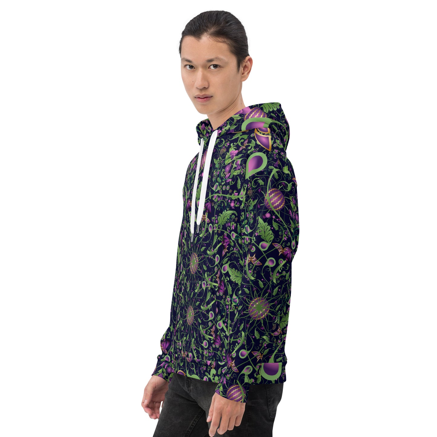 Unisex Hoodie Kukloso Melange de fleur No 6 - Free Shipping
