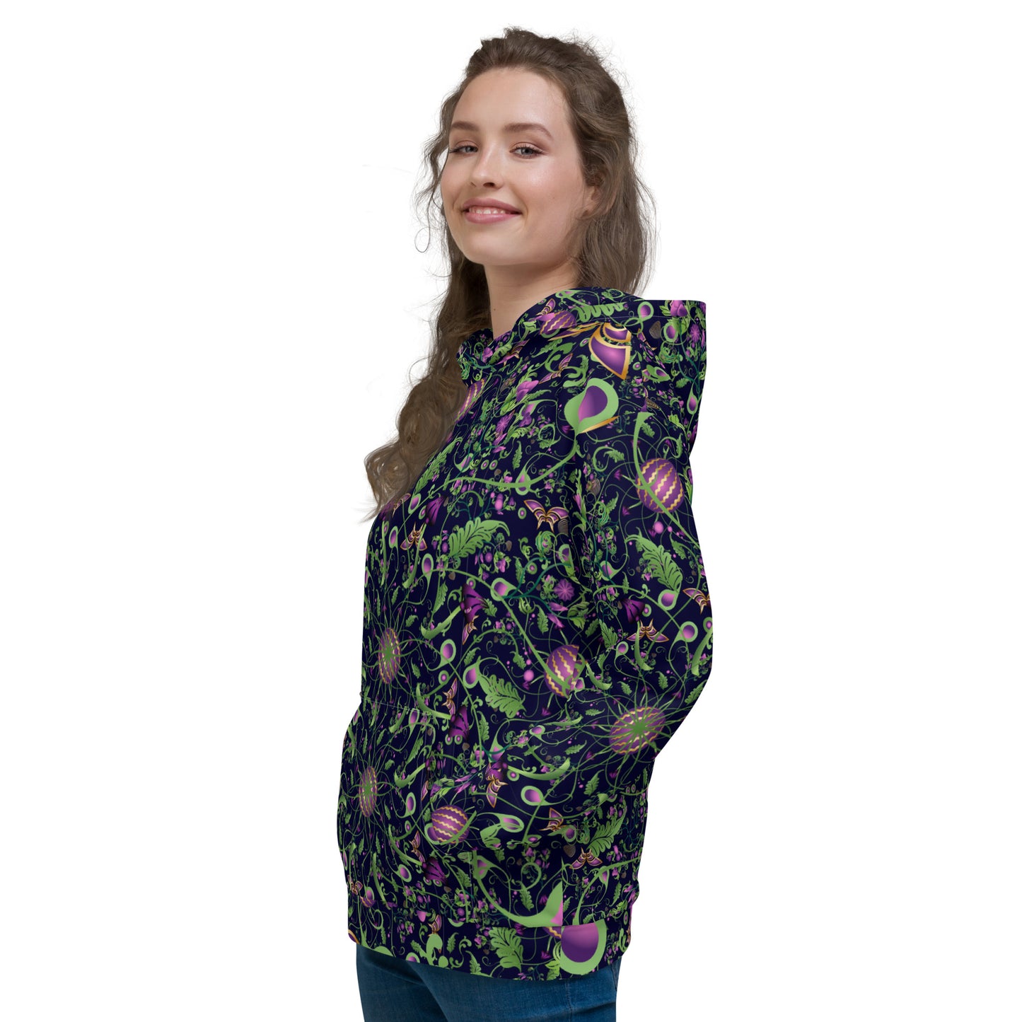 Unisex Hoodie Kukloso Melange de fleur No 6 - Free Shipping