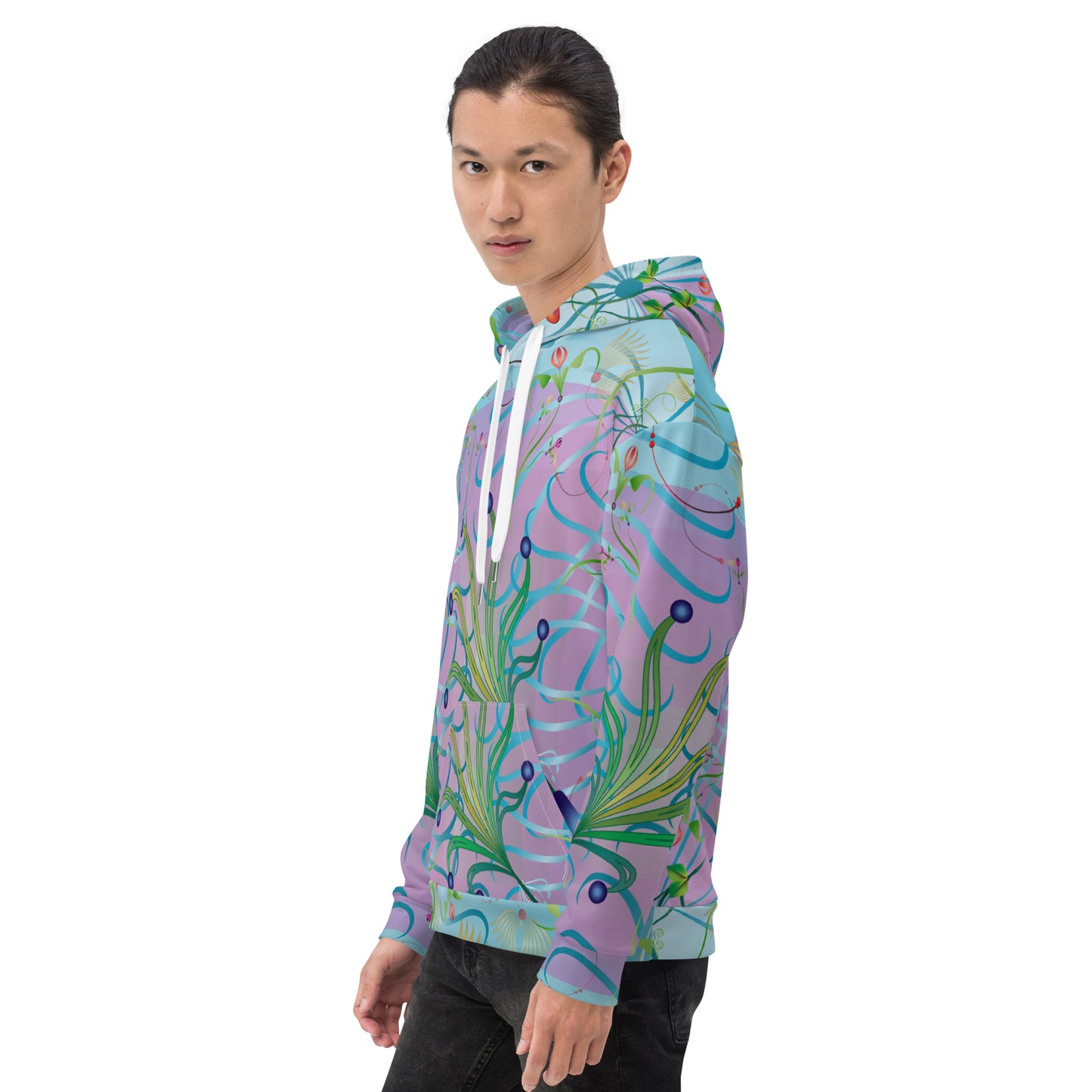 Unisex Hoodie Kukloso Melange de fleur No 80 - Free Shipping