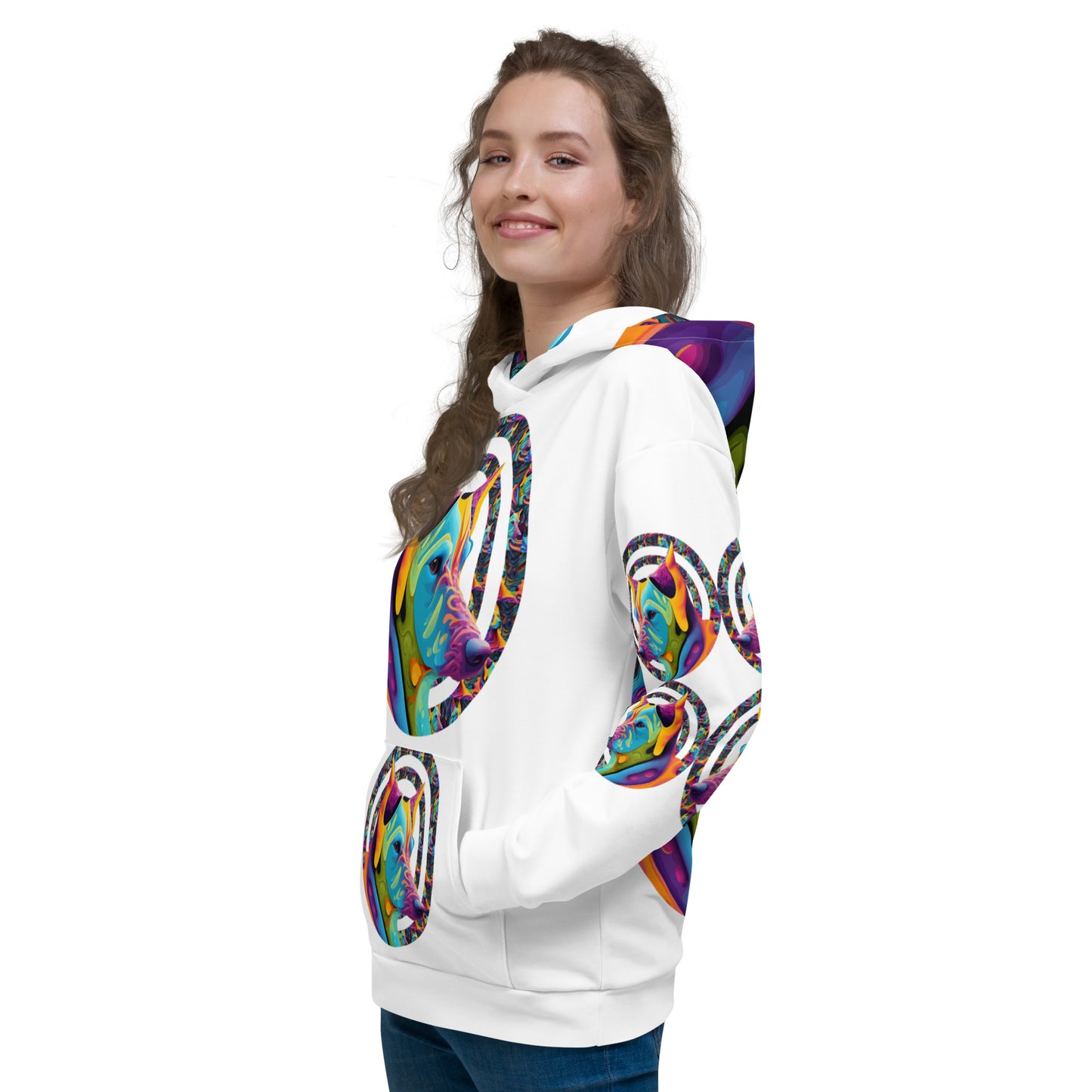 Unisex Hoodie Kukloso German Sheperd Dog Liquid Colors - Free Shipping