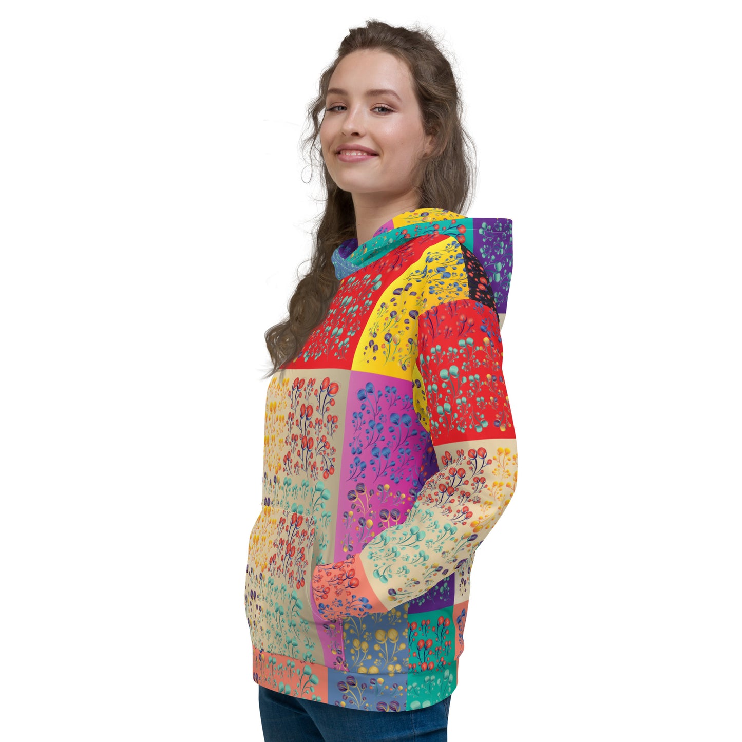 Unisex Hoodie Kukloso Melange de fleur Composite No 50 A - Free Shipping
