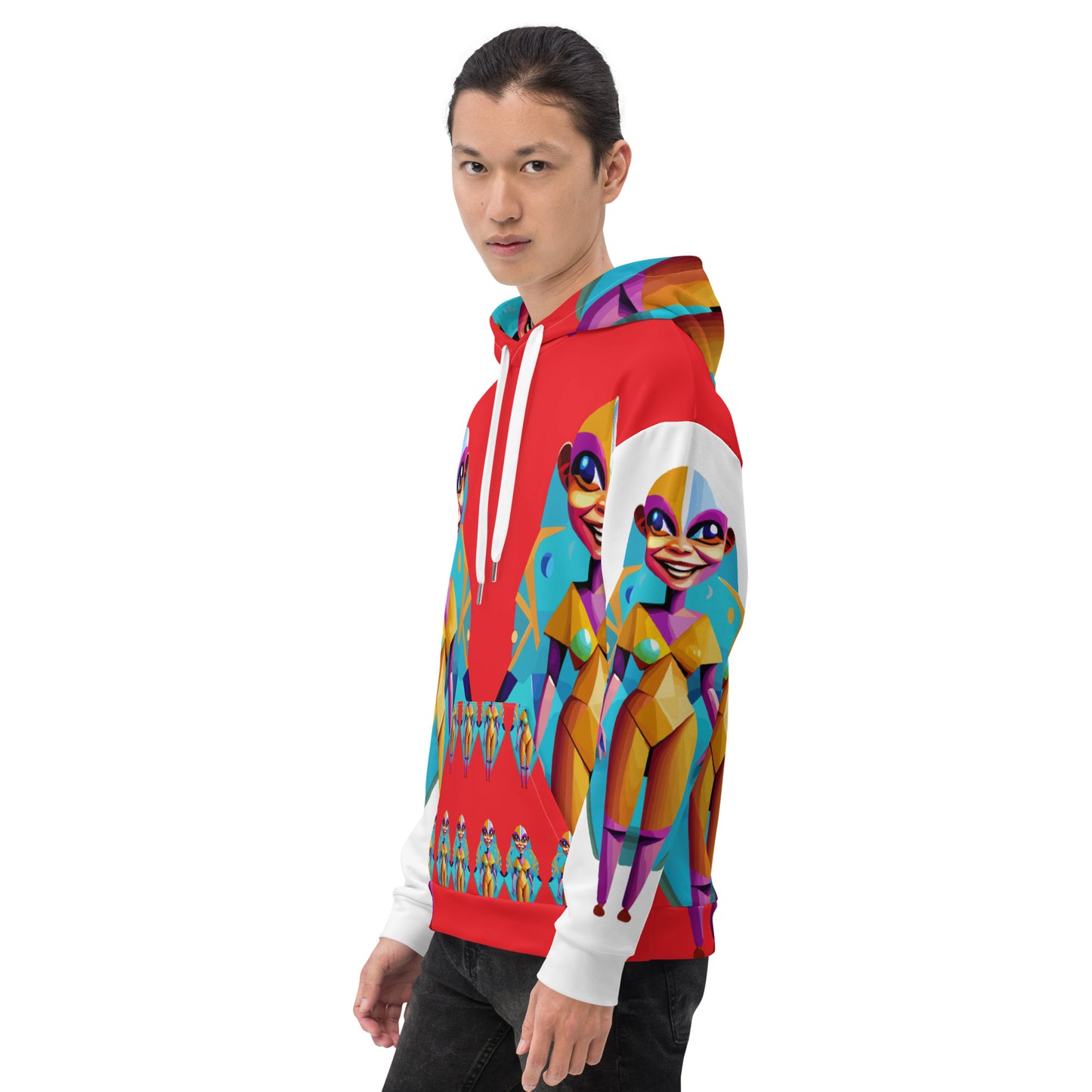 Unisex Hoodie Kukloso Space Faces No 4 - Free Shipping