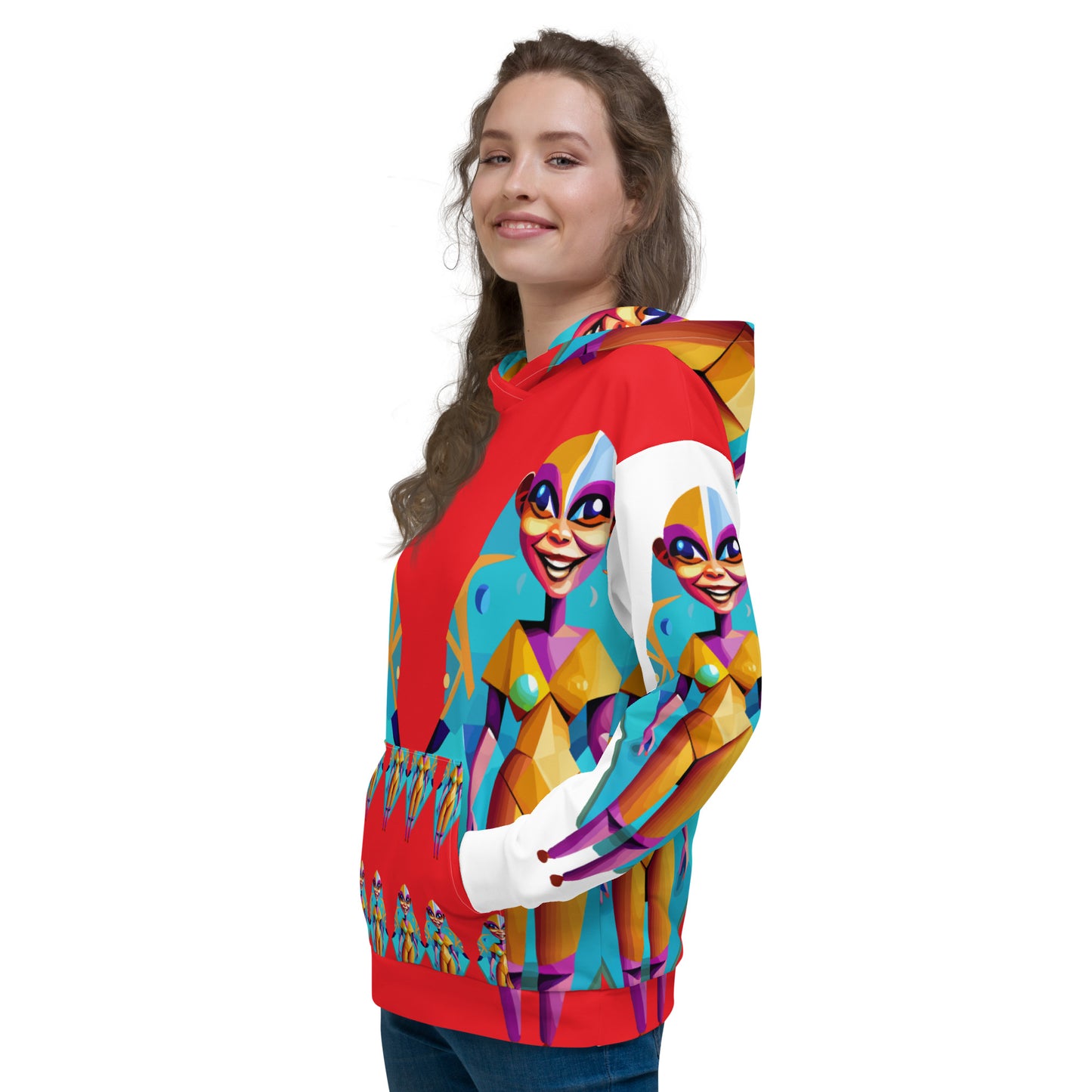 Unisex Hoodie Kukloso Space Faces No 4 - Free Shipping