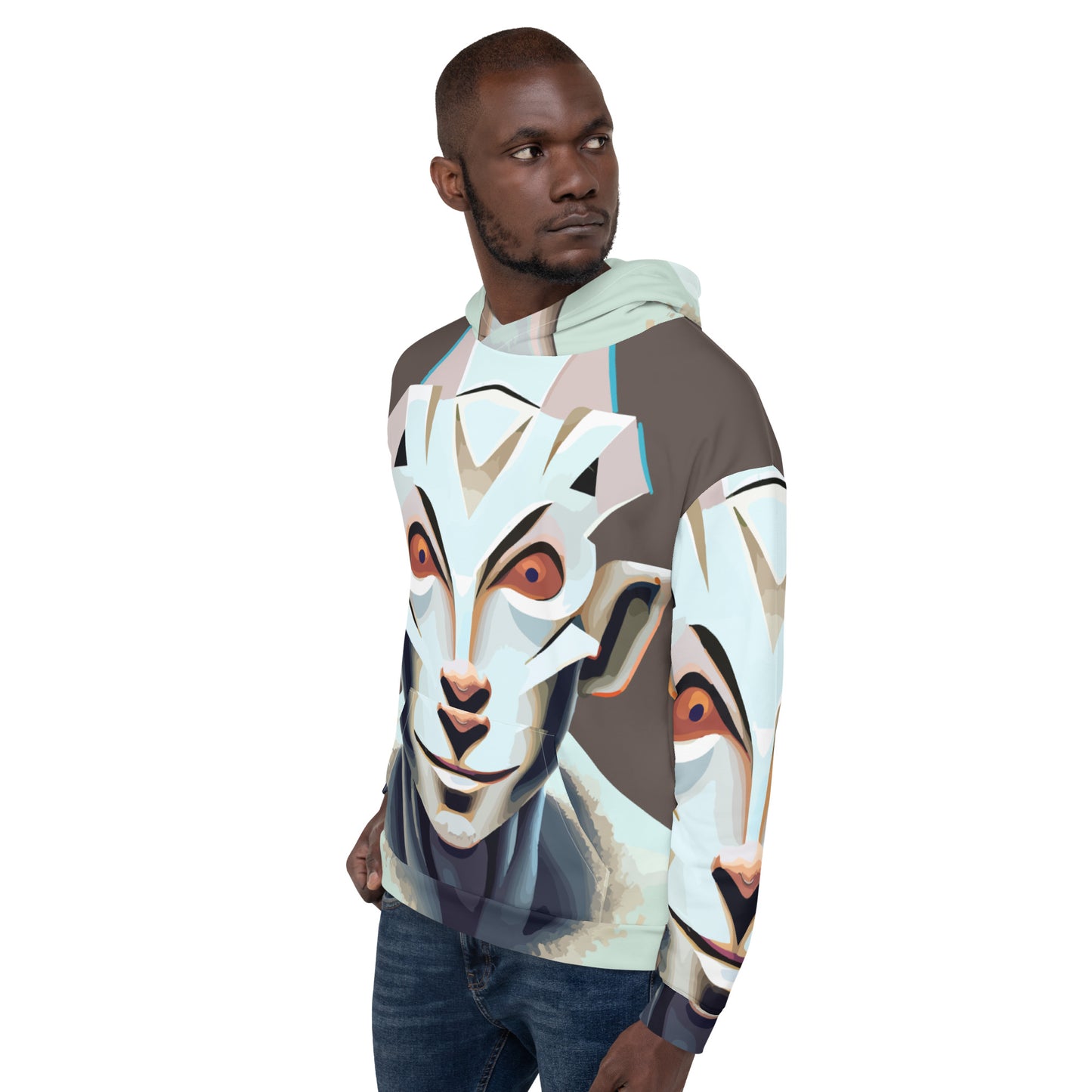 Unisex Hoodie Kukloso Space Faces No 3 - Free Shipping